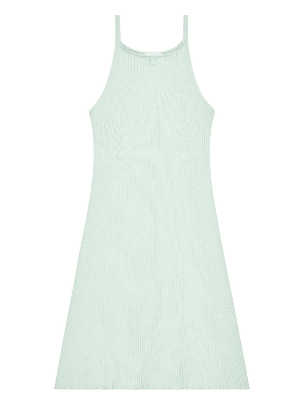 rib-knit mini dress - 1