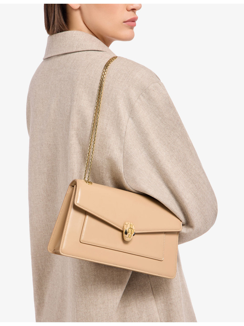 BVLGARI Serpenti Forever Medium Leather Shoulder Bag outlook