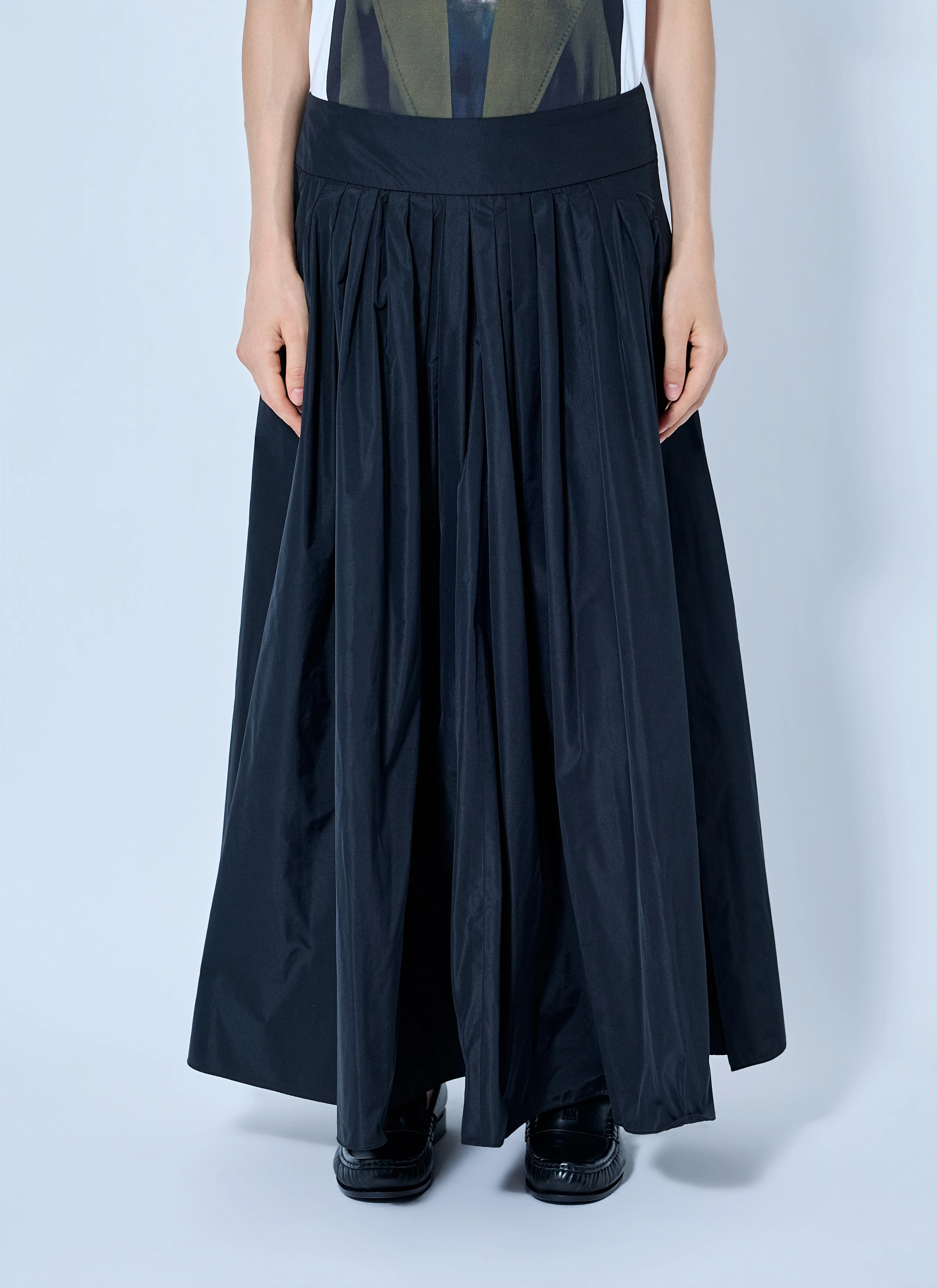 Pleated Maxi Skirt - 1