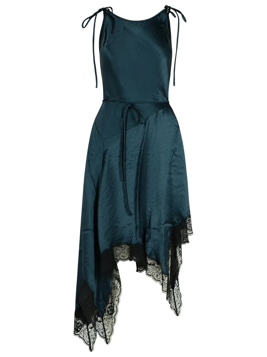 Acne Studios Petrol Blue Acetate Dress - 1