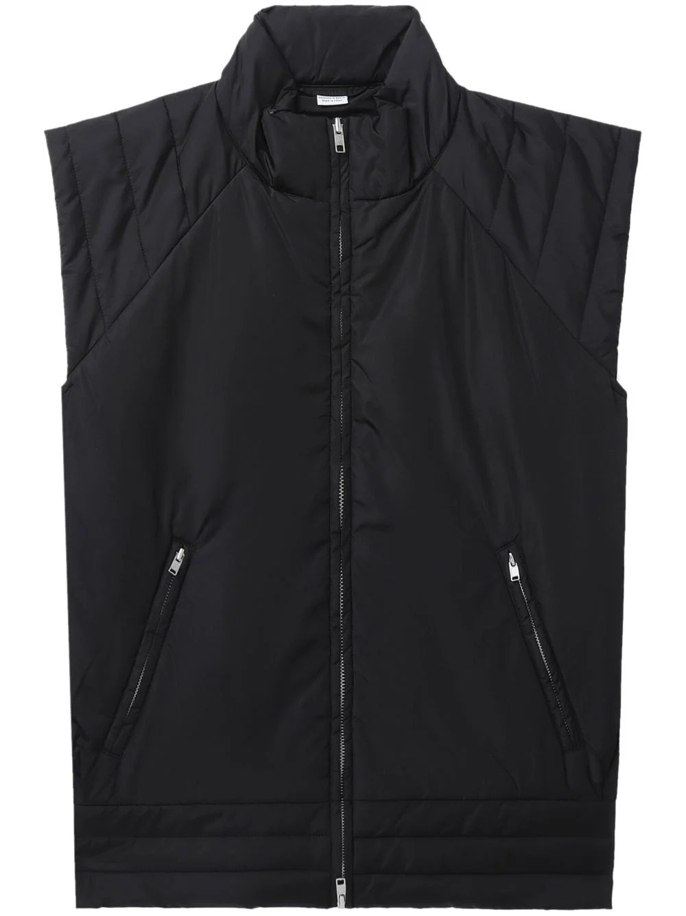 cap-sleeved zipped gilet - 1