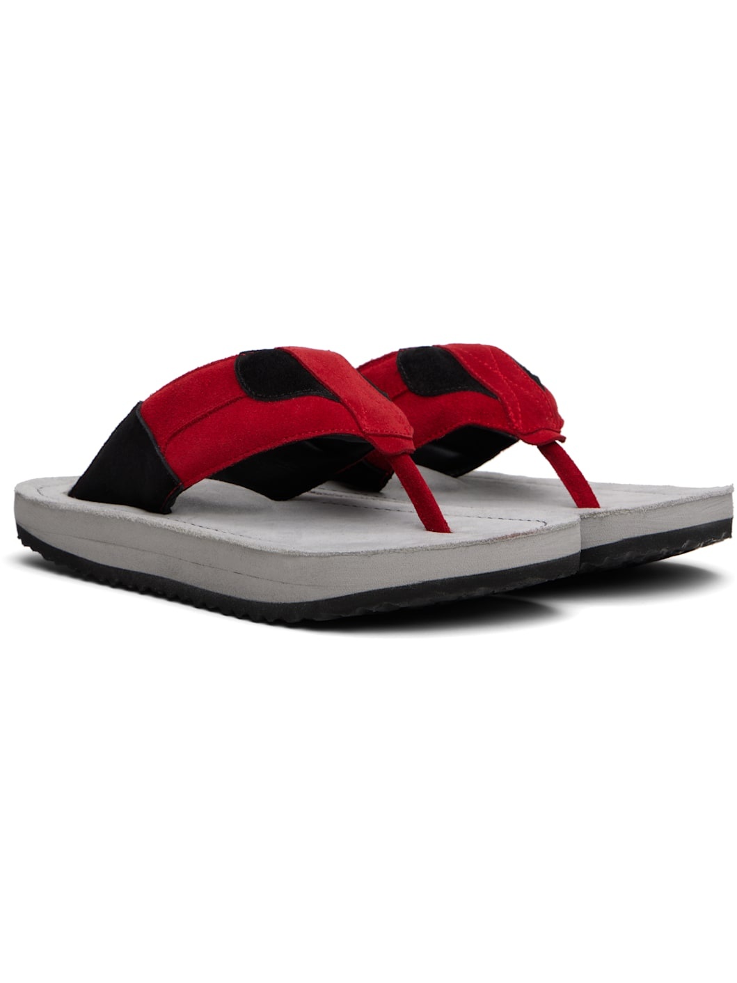 Red & Gray XXL Flip-Flops - 4