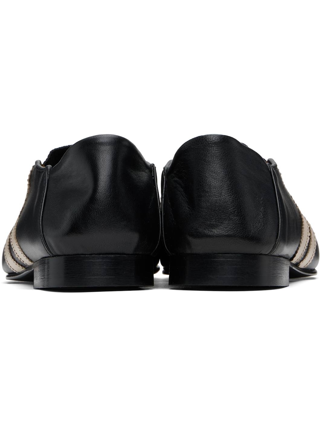 Black Ballerina 2 Straps Loafers - 2