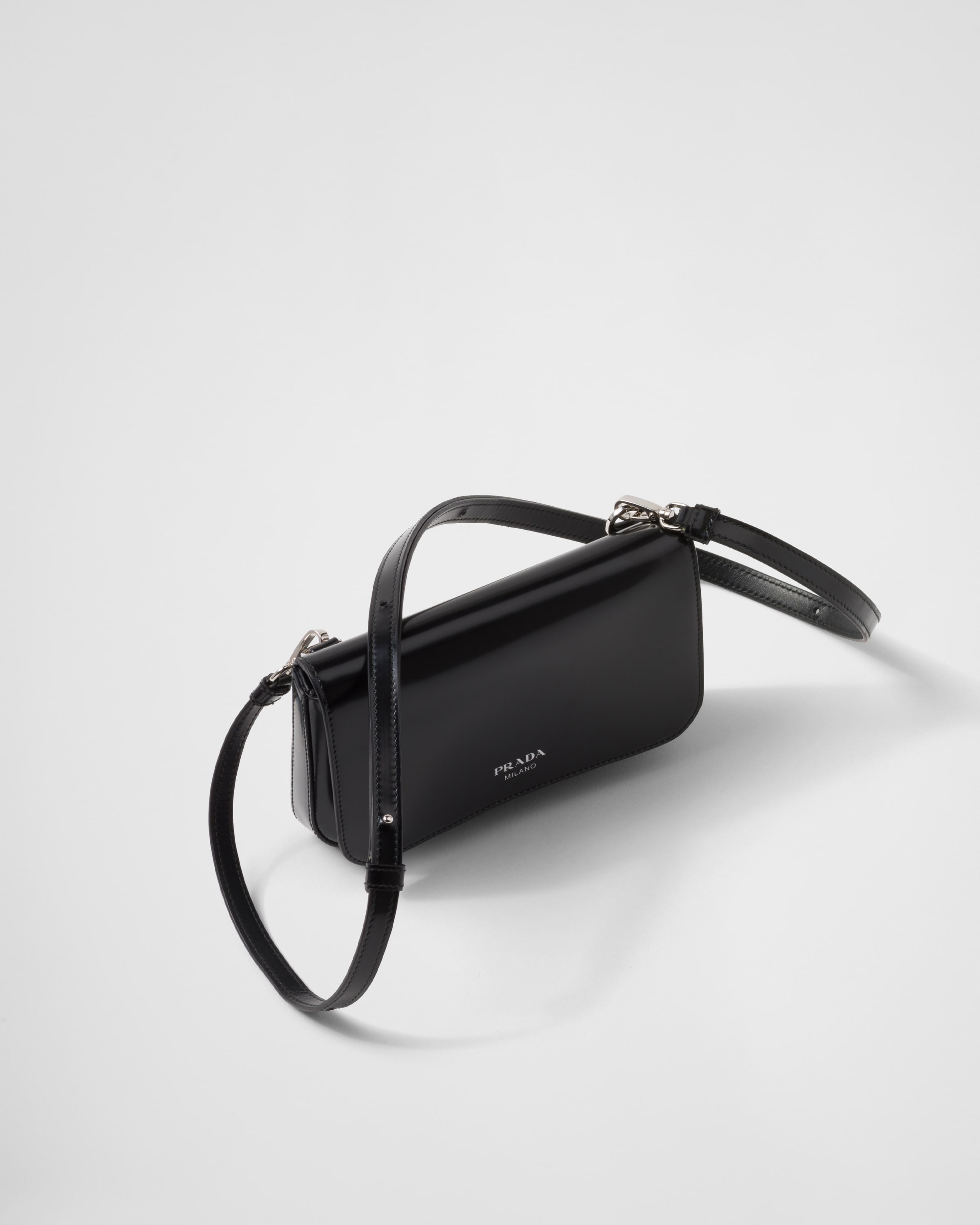 Brushed leather mini-bag with shoulder strap - 3