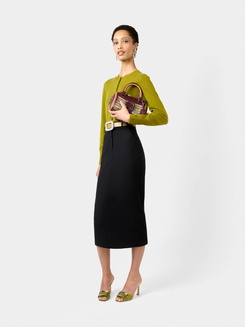 Roger Vivier Belle Vivier Bag in braided leather outlook