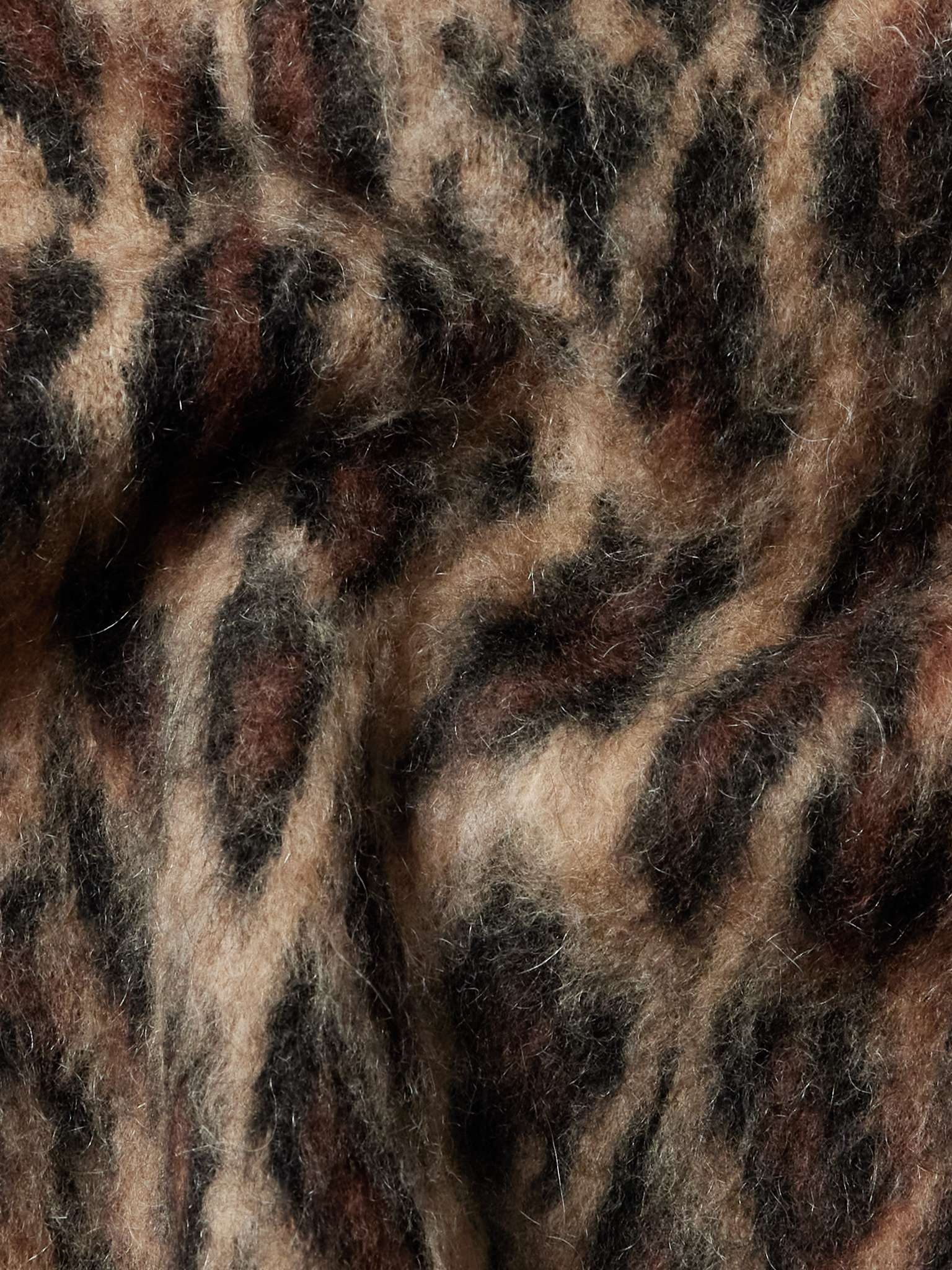 Leopard-Jacquard Brushed-Knit Cardigan - 5
