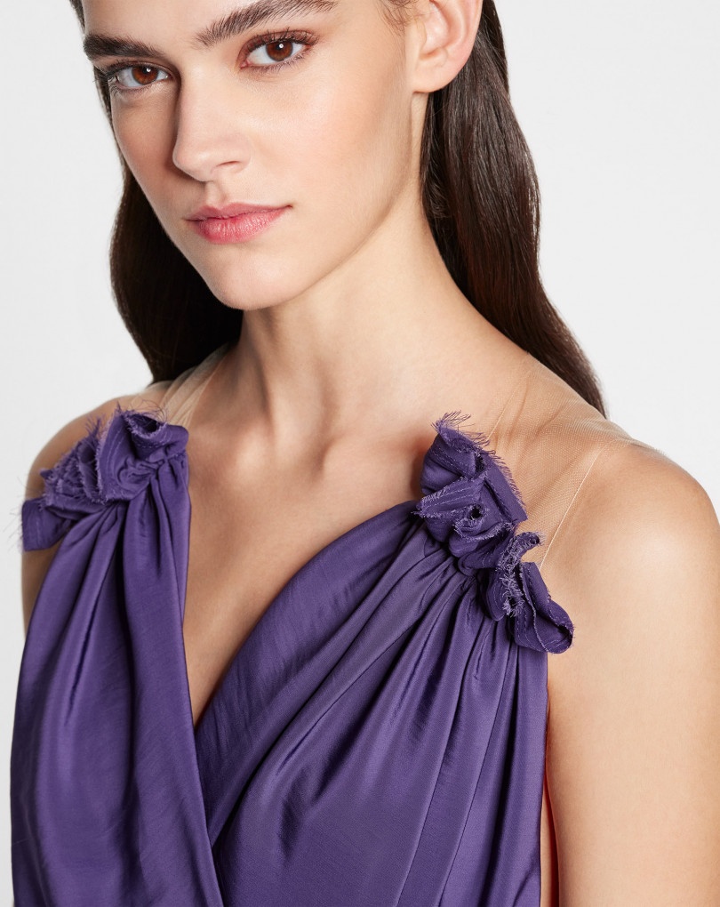 SLEEVELESS DRAPED TOP - 5