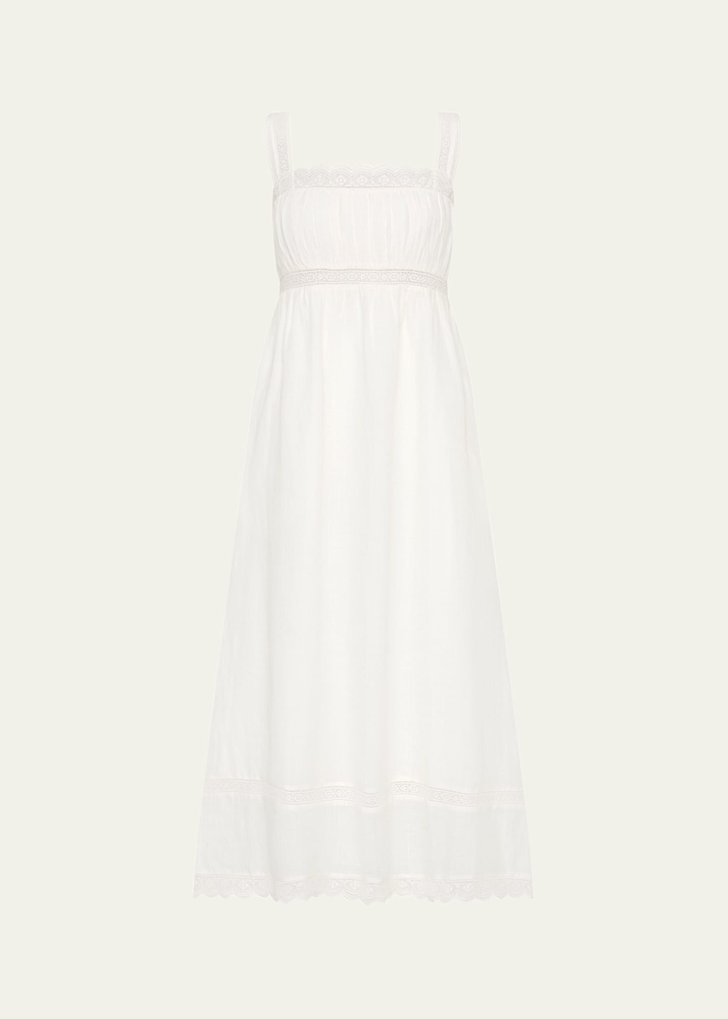 Grace Lace-Trim Shift Dress - 1