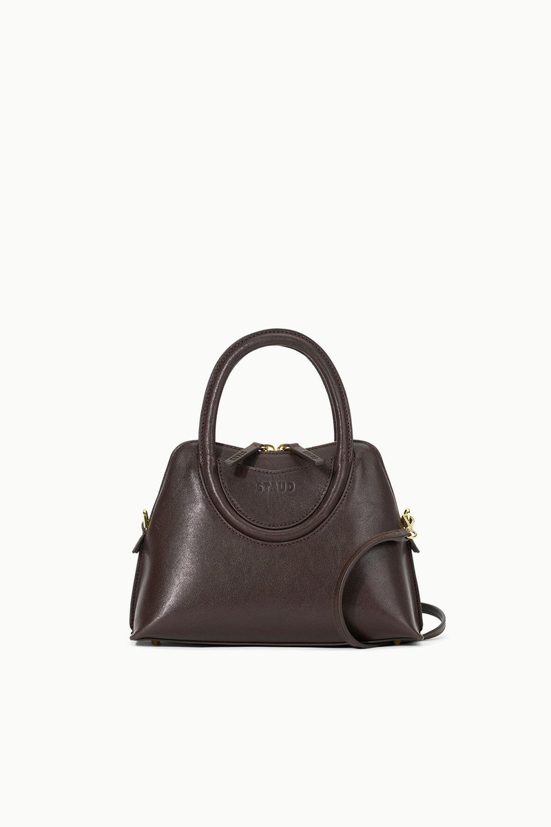 STAUD NAOMI MINI SATCHEL ESPRESSO 1