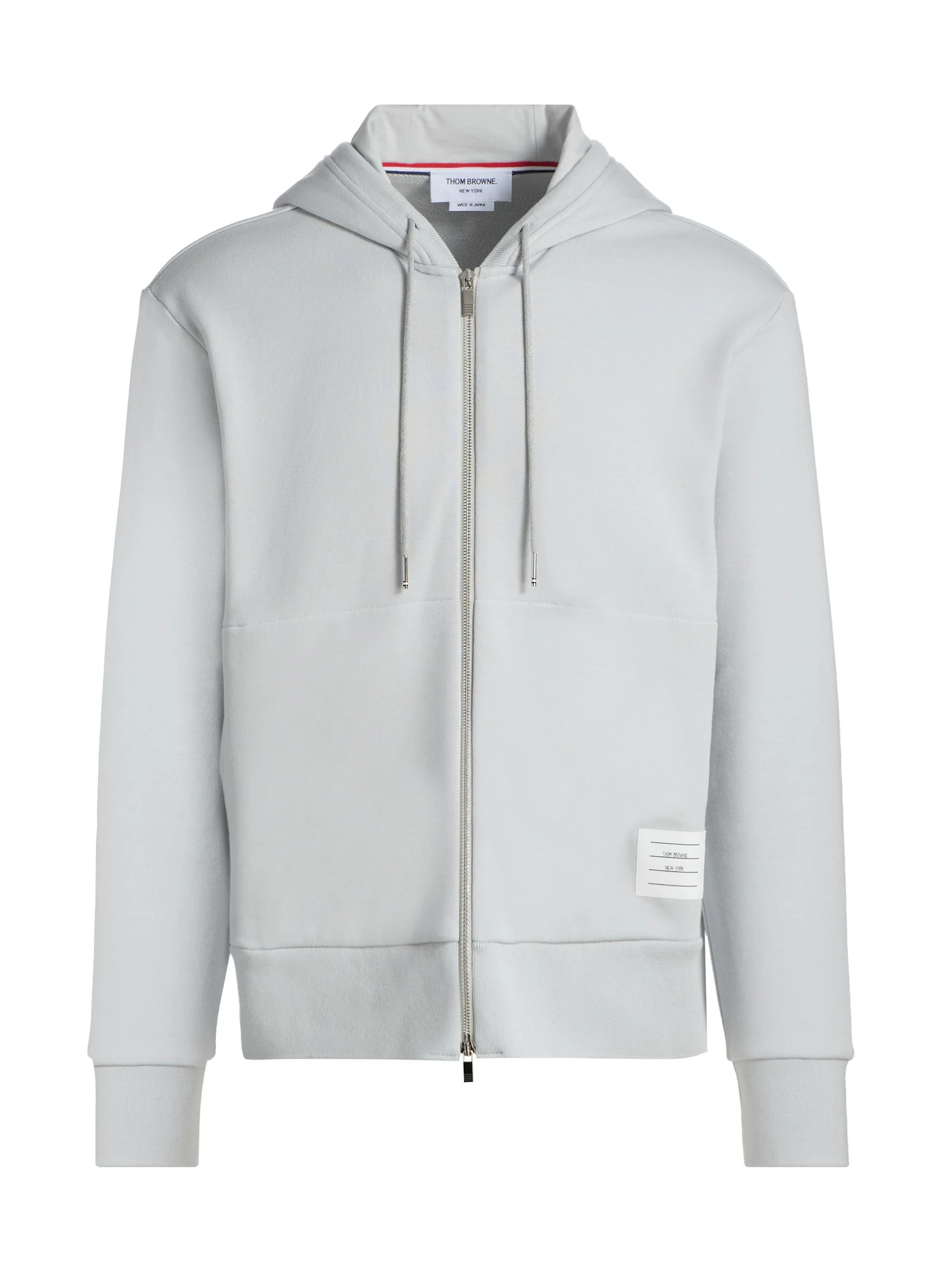 Men's Loopback Jersey Hoodie Jacket - Pale Grey - 1