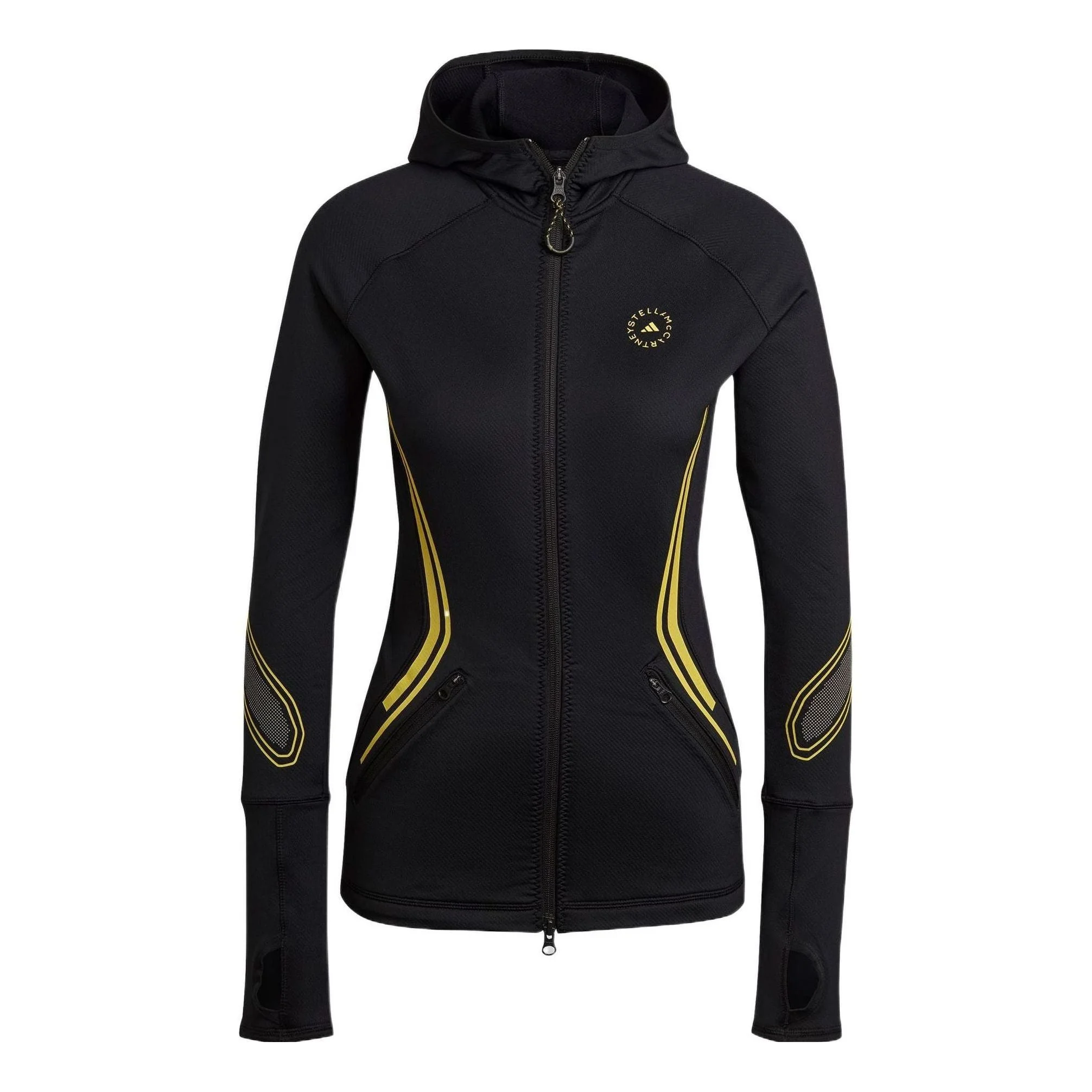 (WMNS) adidas by Stella McCartney Truepace Running Long Sleeve Track Jacket 'Black' HI6055 - 1