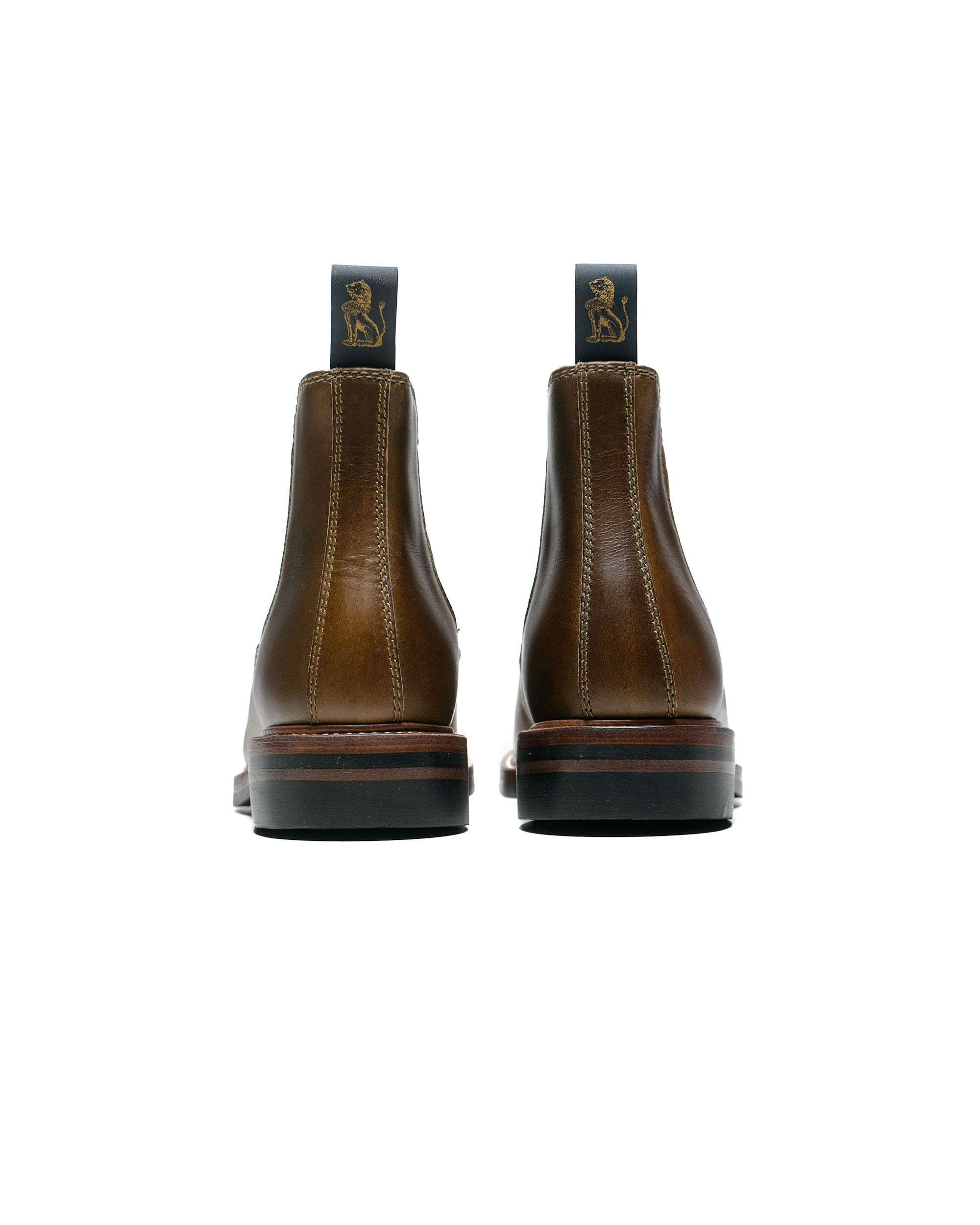 Chelsea Boots Horween CXL Dark Olive - 3