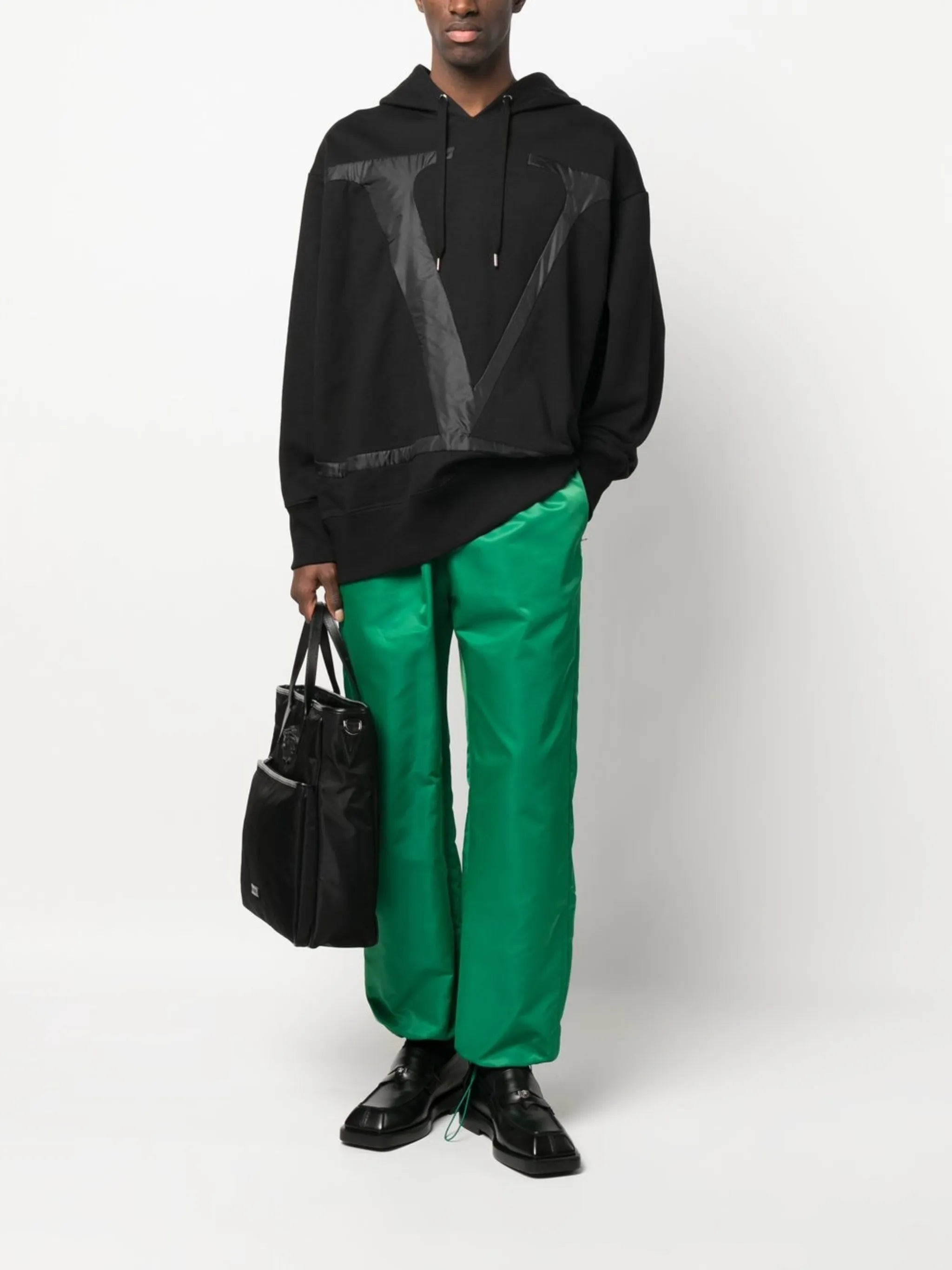 logo-detail drawstring hoodie - 2