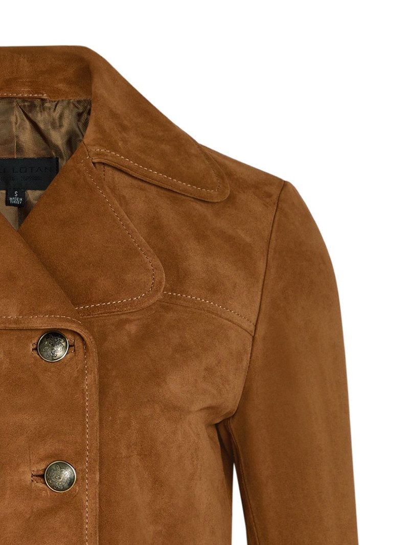 NILI LOTAN double-breasted leather jacket outlook