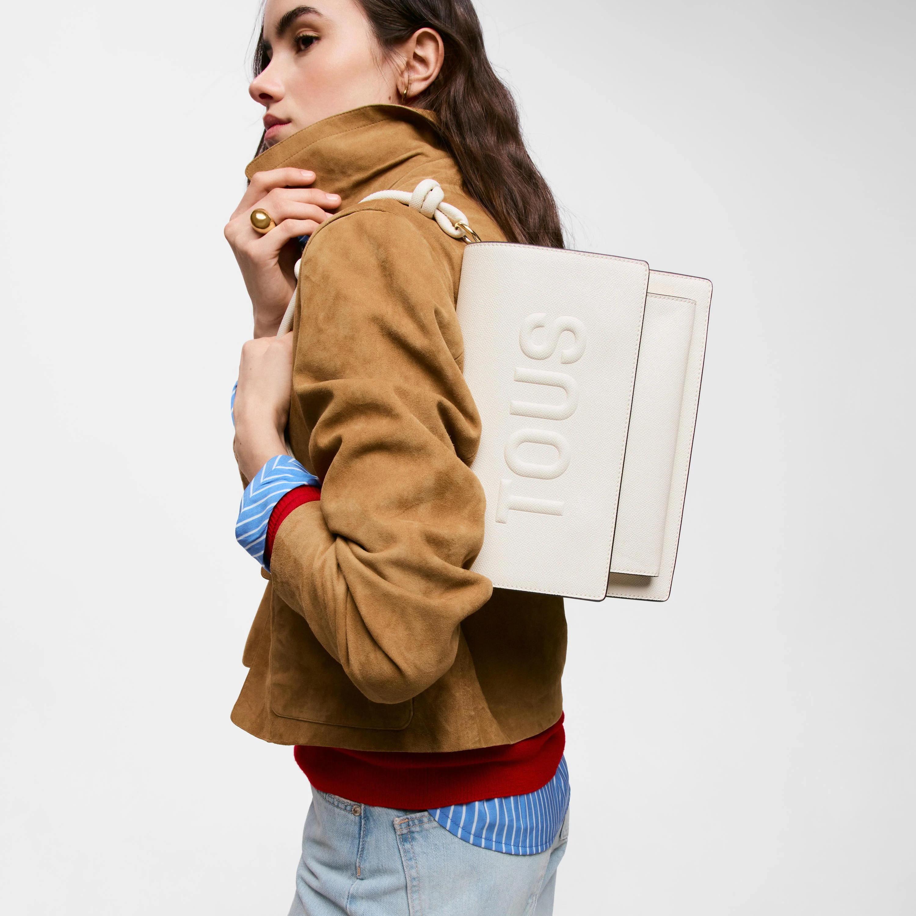 Medium beige TOUS La Rue New Audree Crossbody bag - 1