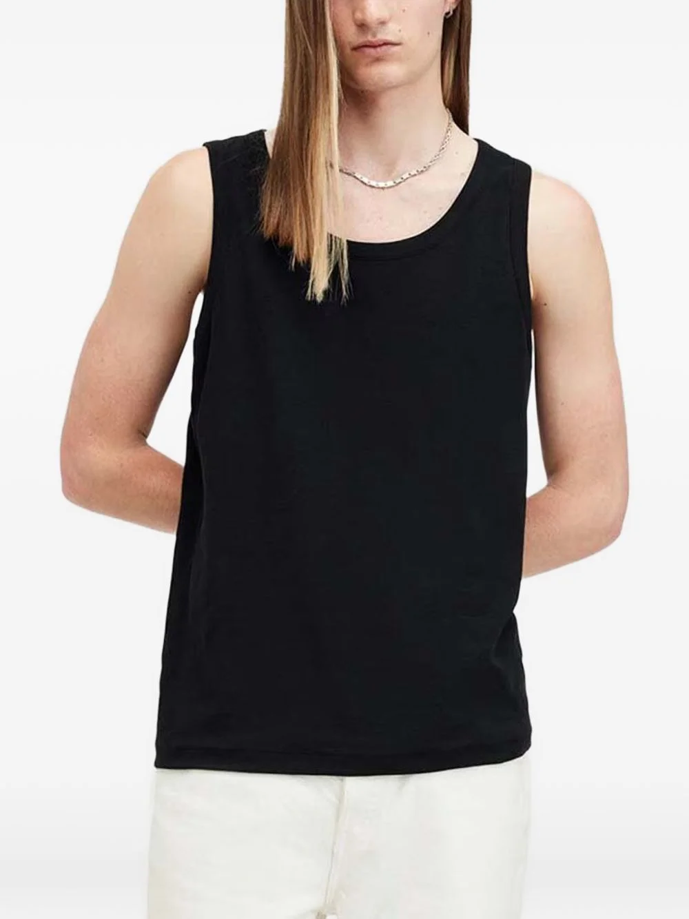 ribbed-knit vest - 1