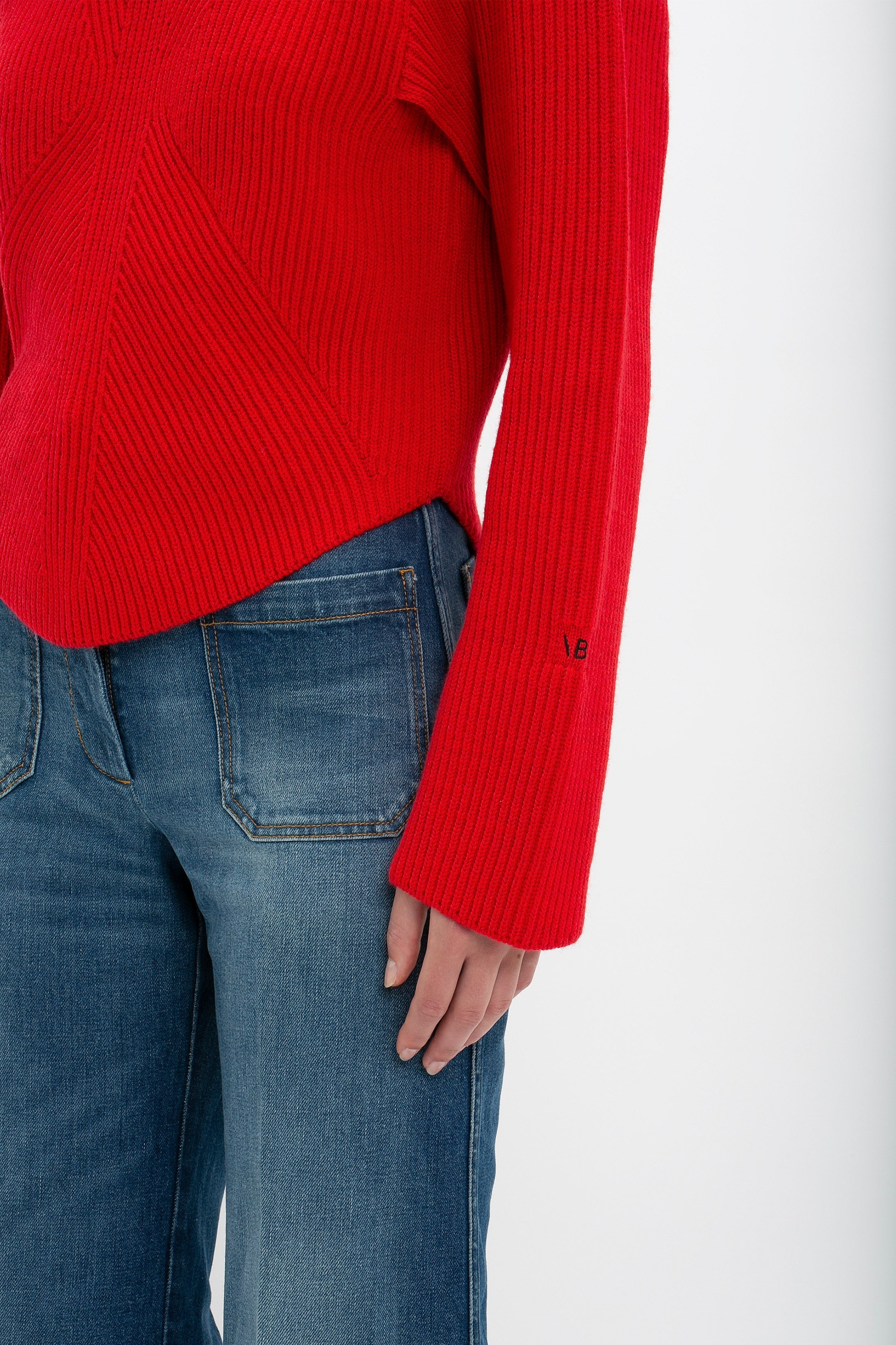 Circle Jumper In Red - 5