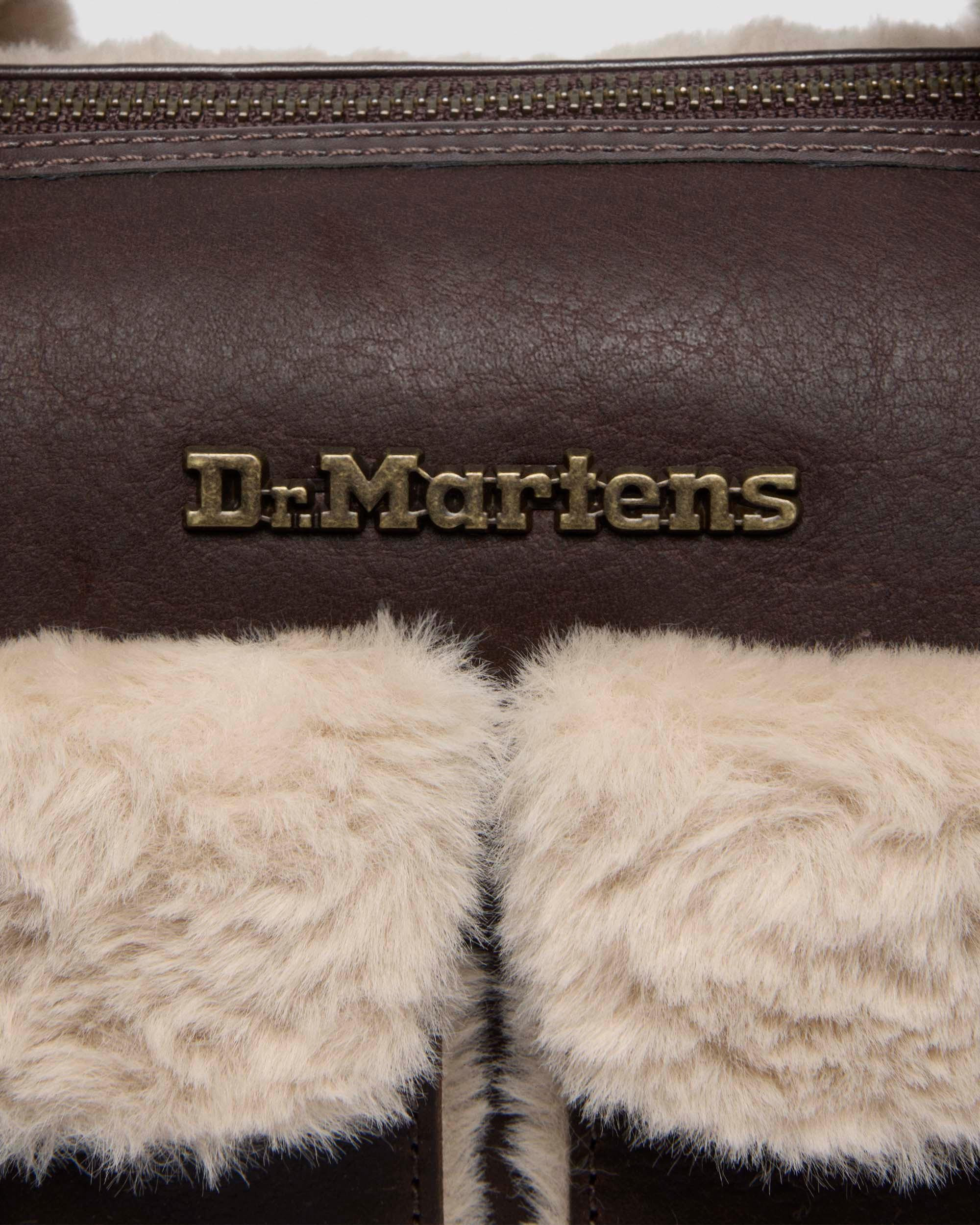 TOP HANDLE BAG Faux Fur and Leather Bag - 5