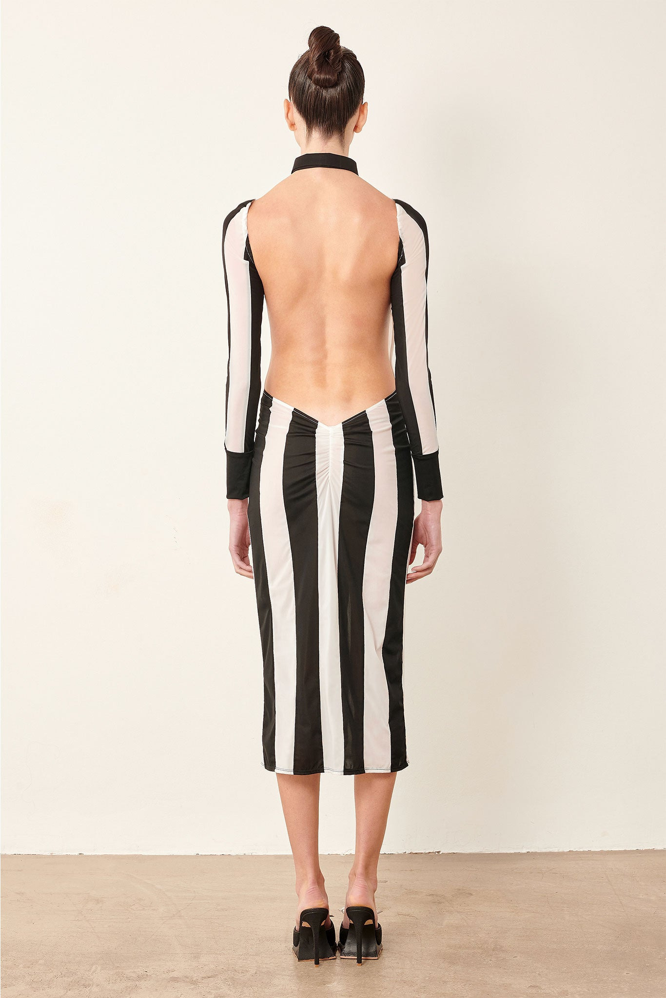 REF DRESS BLACK/WHITE STRIPE - 4