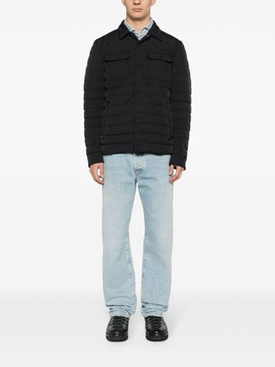 Herno quilted padded shirt jacket outlook