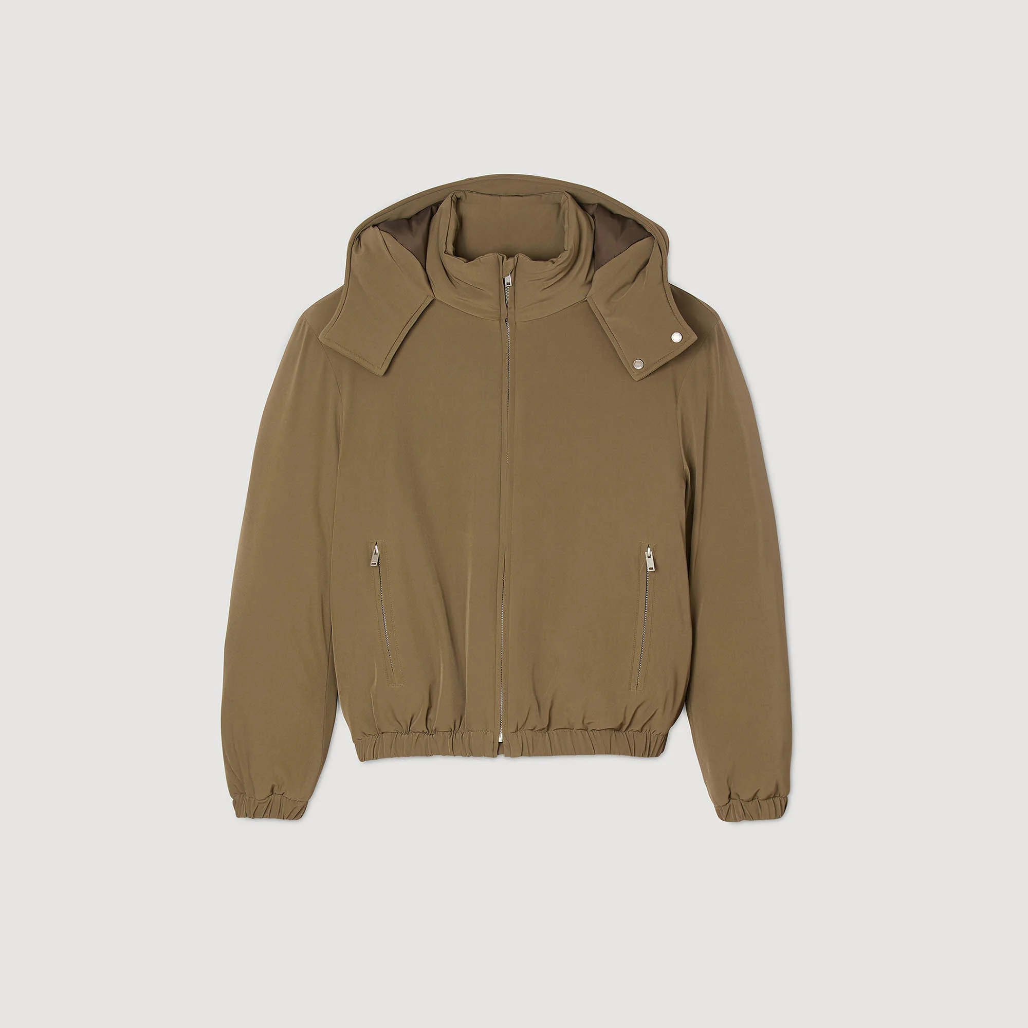 PUFFER JACKET WITH REMOVABLE HOOD - 1