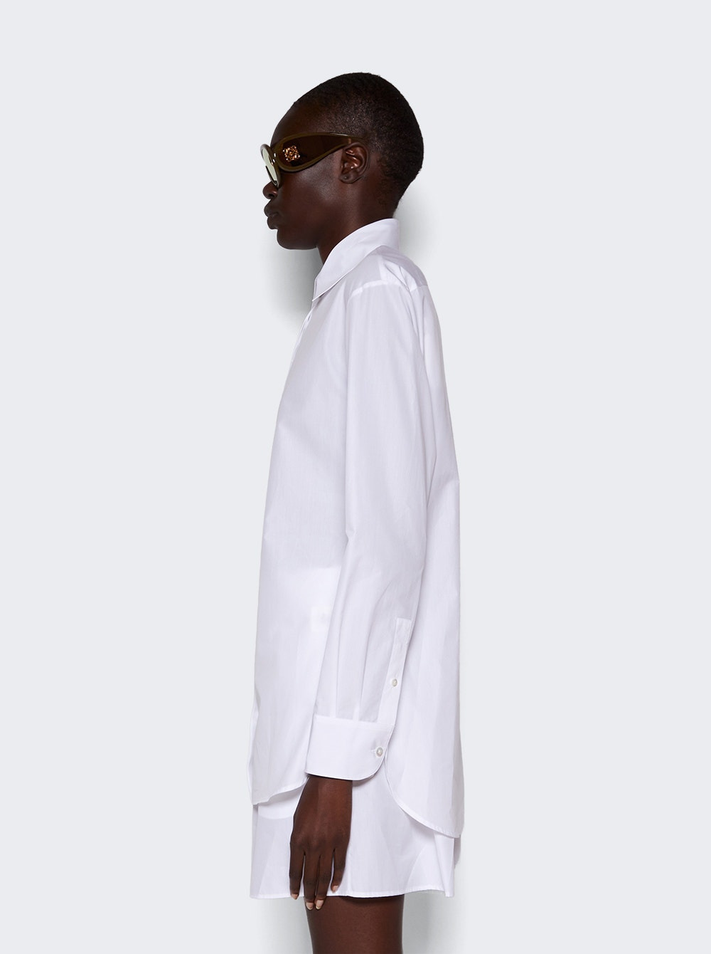 Derica Cotton and Cashmere Shirt White - 4