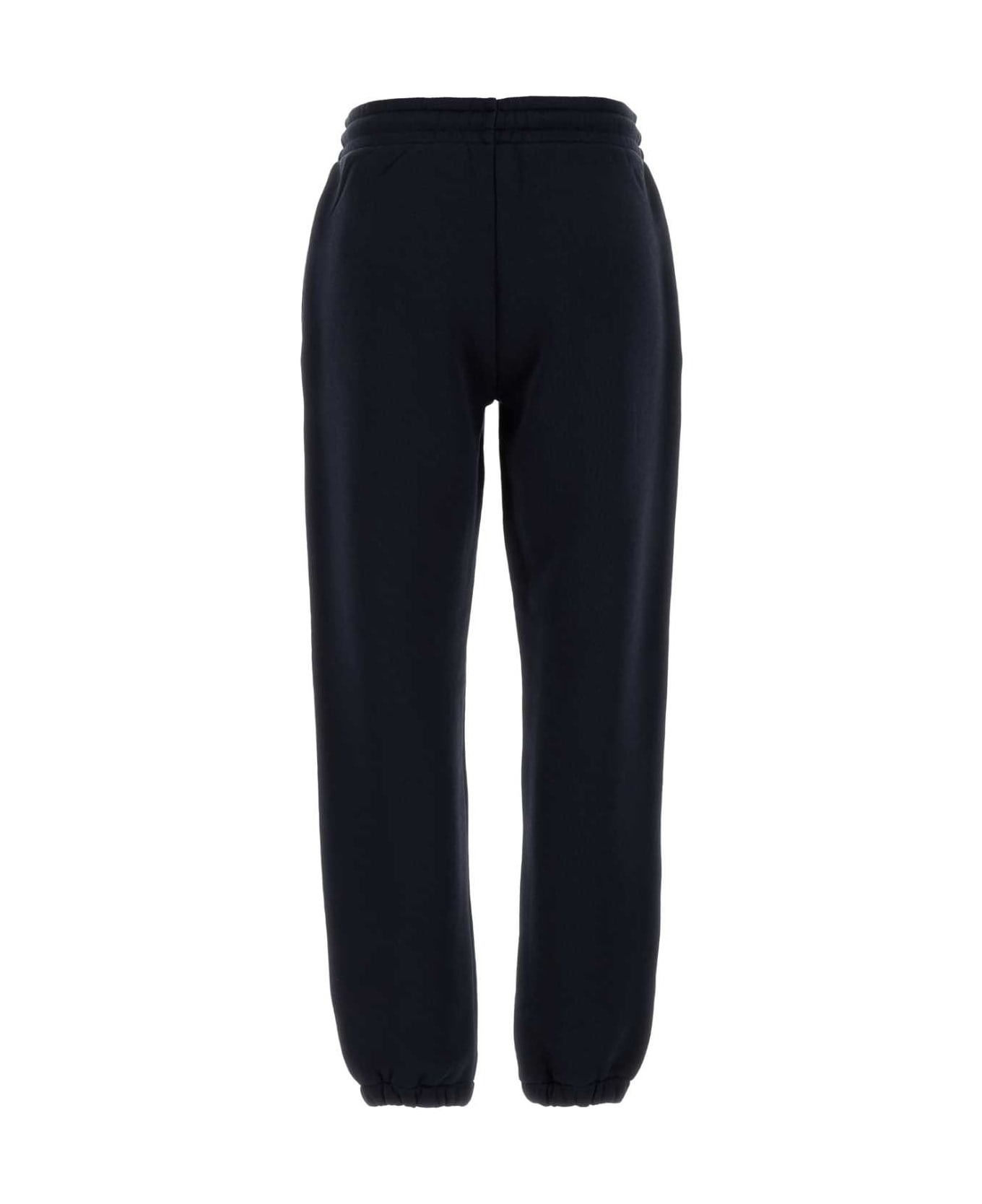 Midnight Blue Cotton Blend Joggers - 2