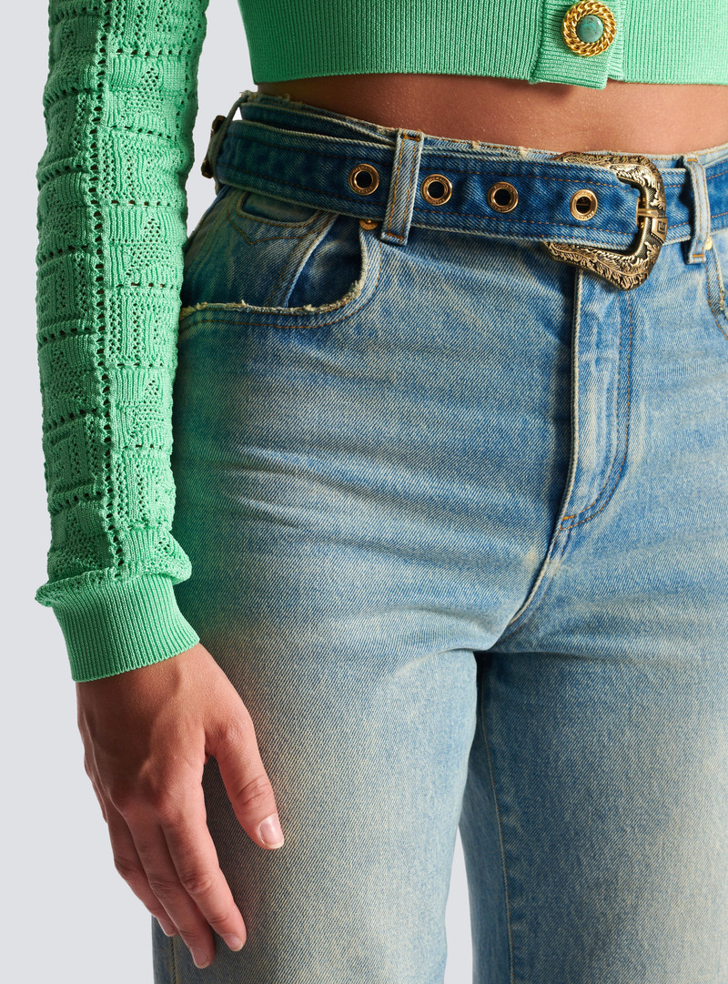 Classic belted jeans 6