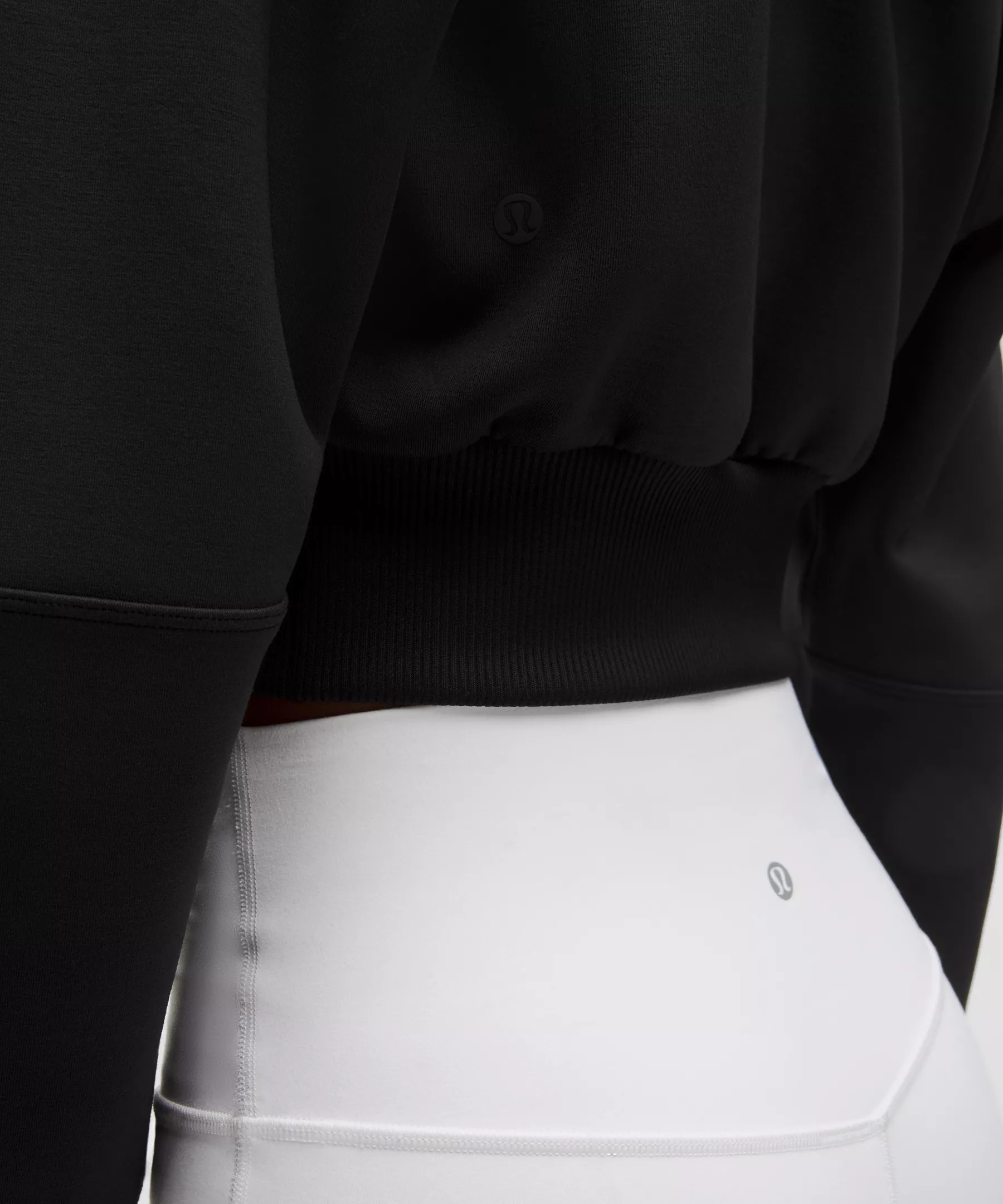 Smooth Spacer Cropped Hoodie *Emboss - 5