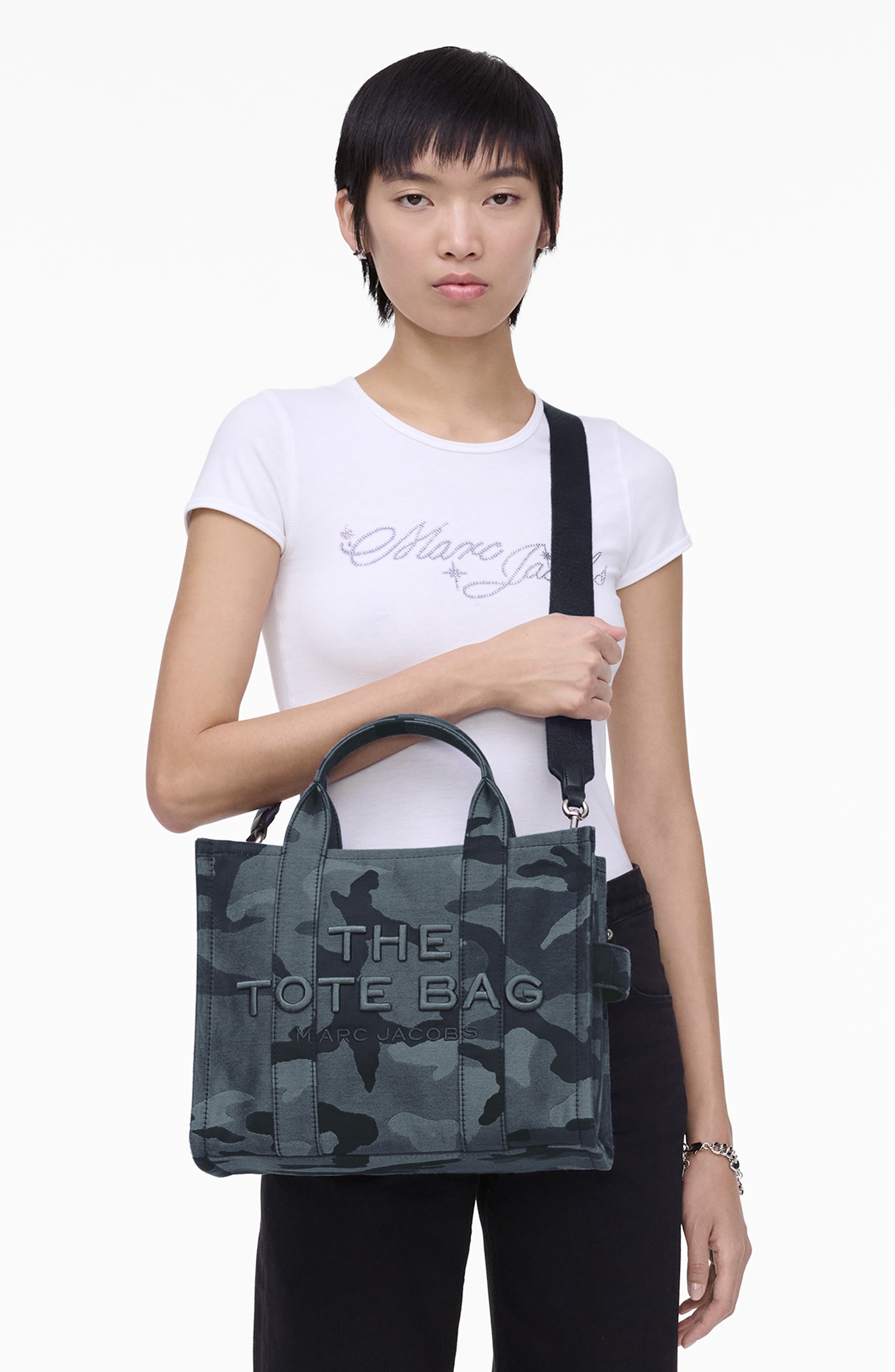 Marc Jacobs The Medium Jacquard Tote Bag in Blue Camo at Nordstrom - 3