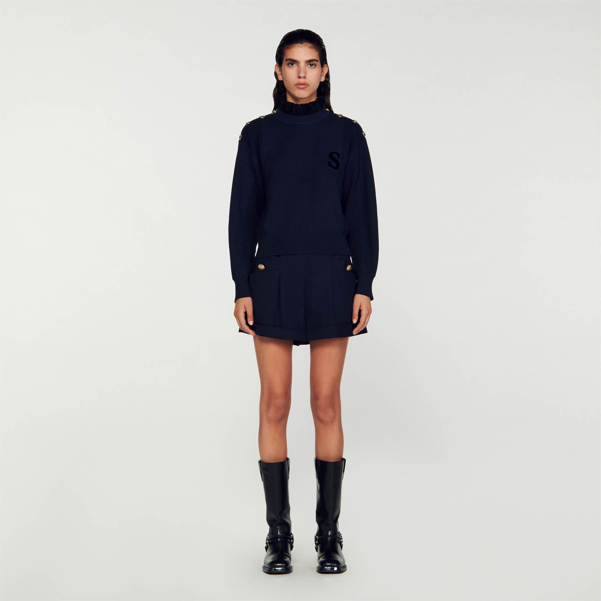 CROPPED TURTLENECK SWEATER - 3