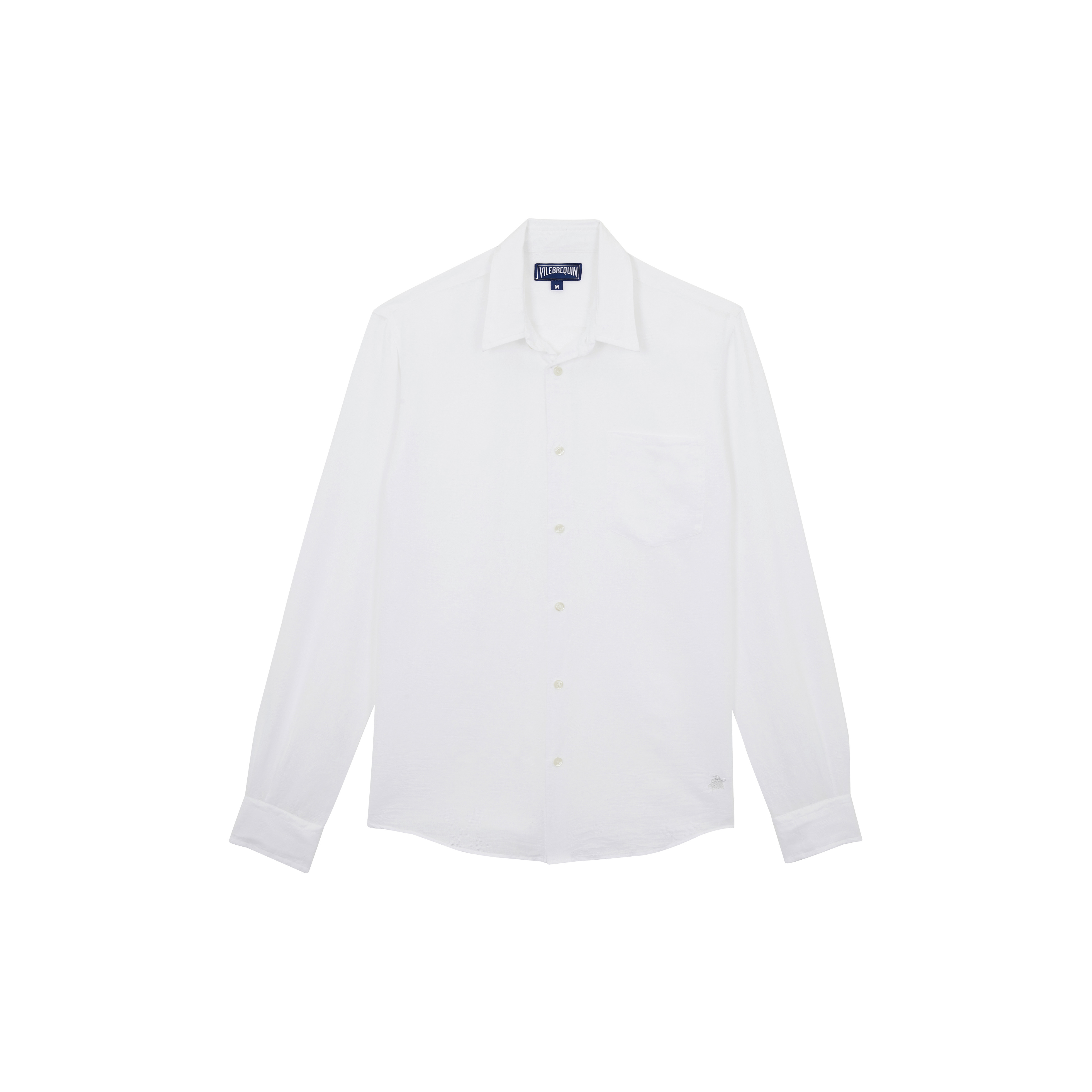 Men Linen and Cotton Shirt Solid - 1
