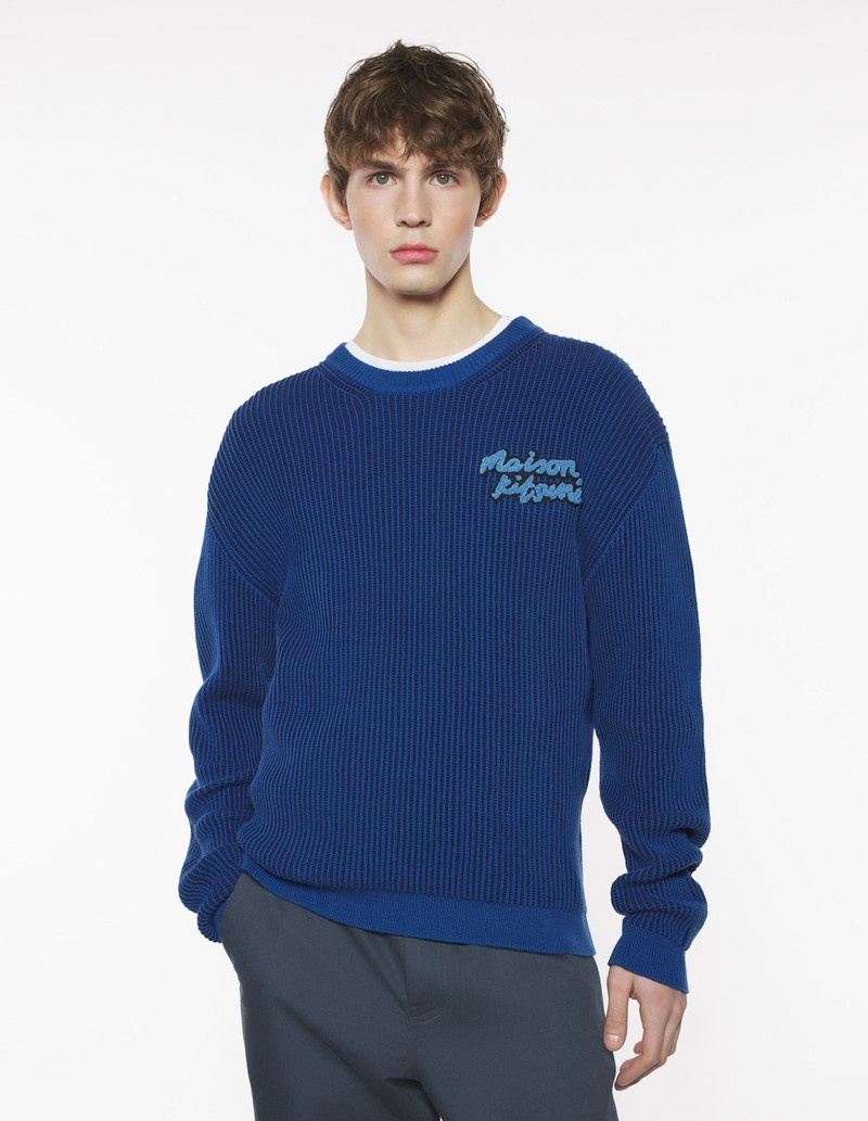 MAISON KITSUNE HANDWRITING RIBBED COMFORT JUMPER 3