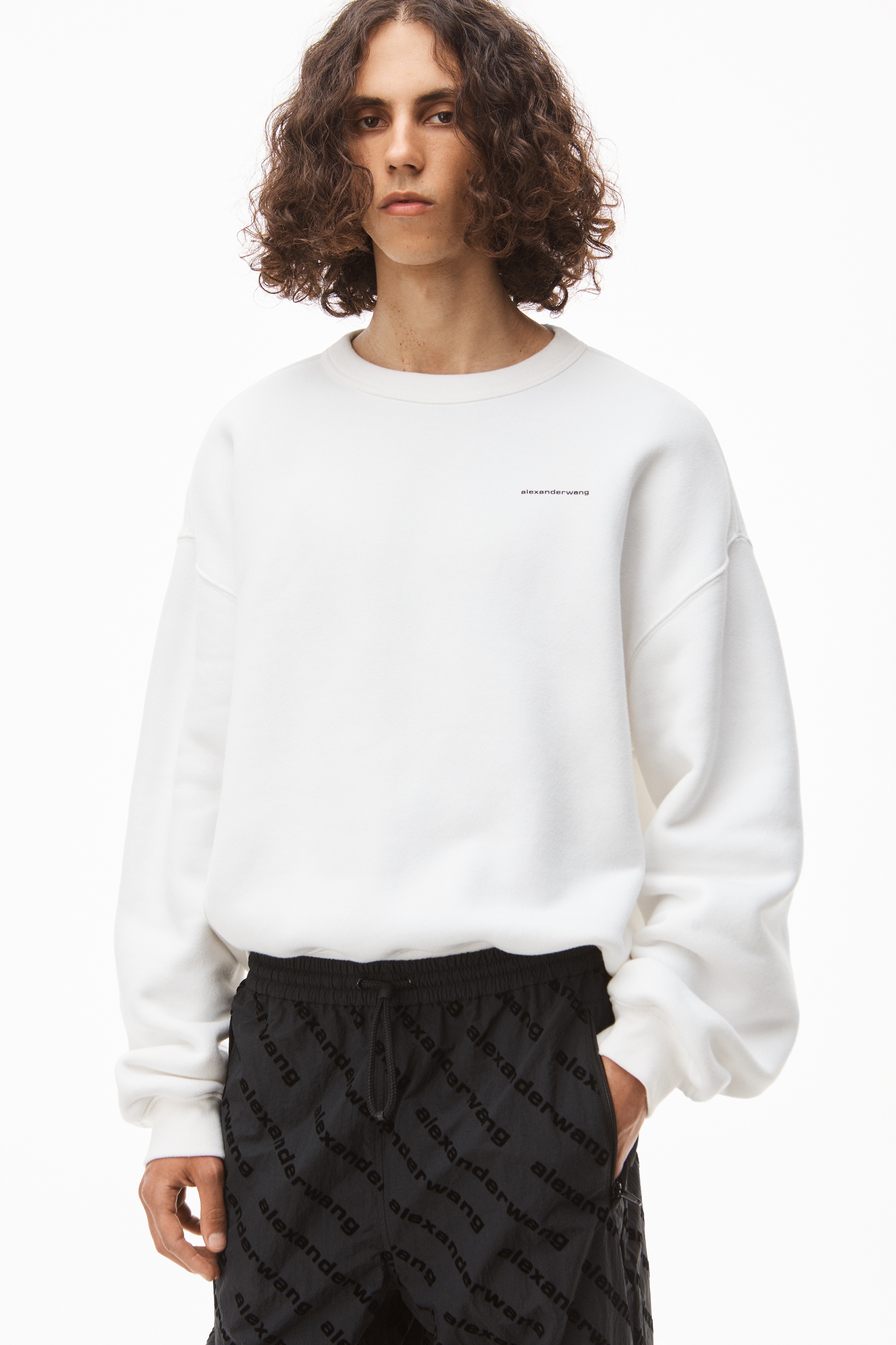 LOGO TRACK PANT IN CRINKLE NYLON - 5