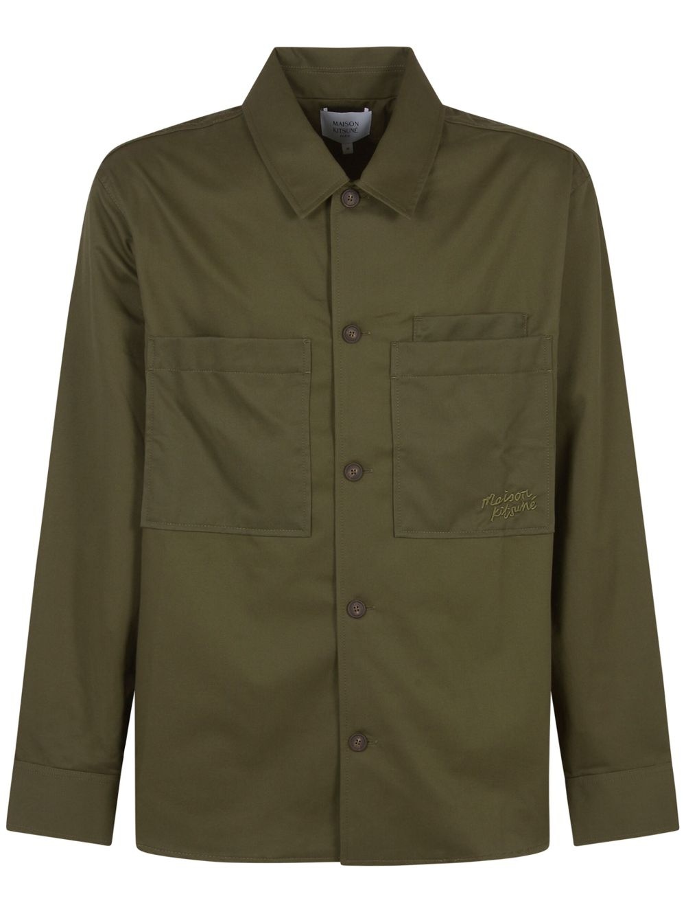 embroidered-logo shirt - 1