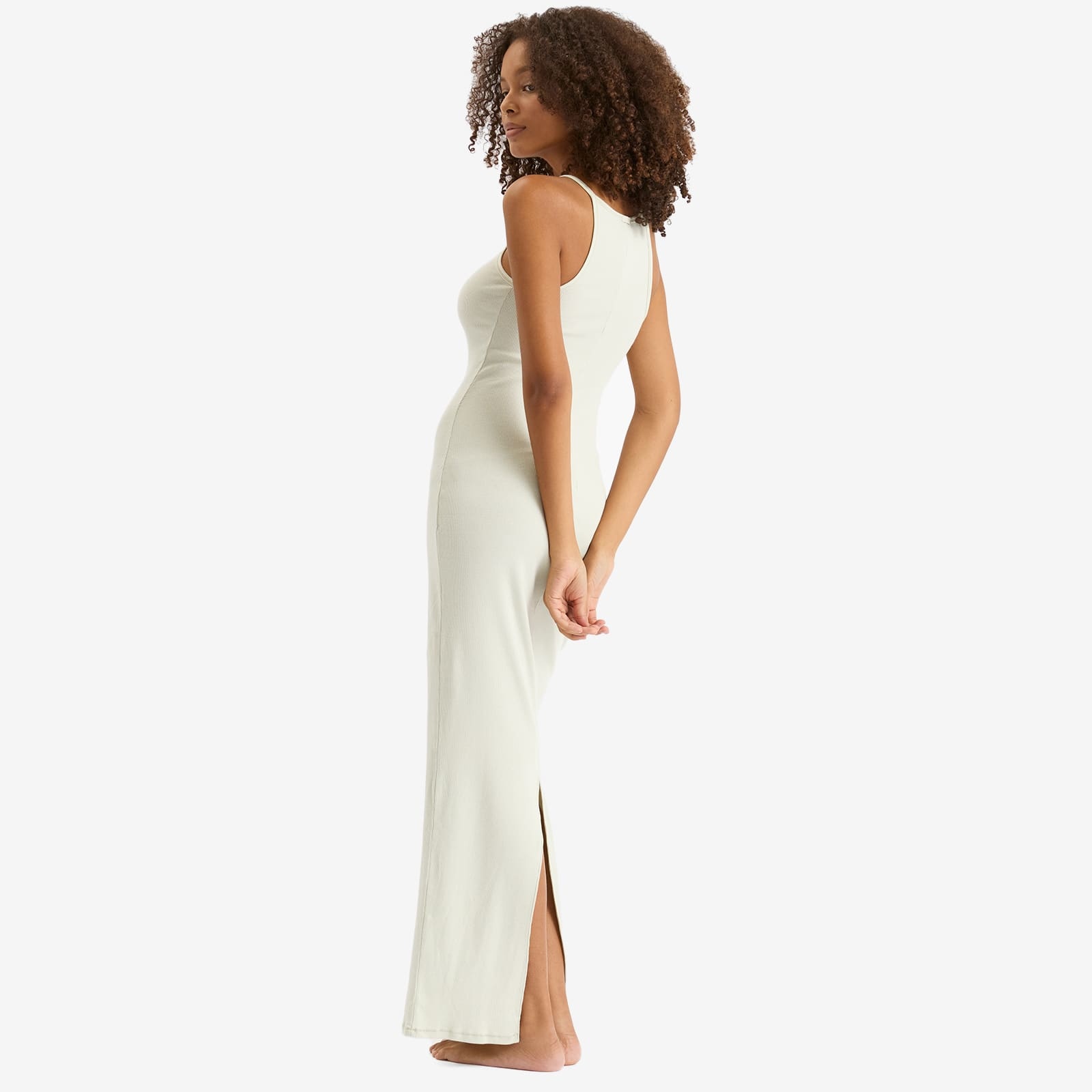 SKIMS Cotton Rib Long Tank Dress - 3