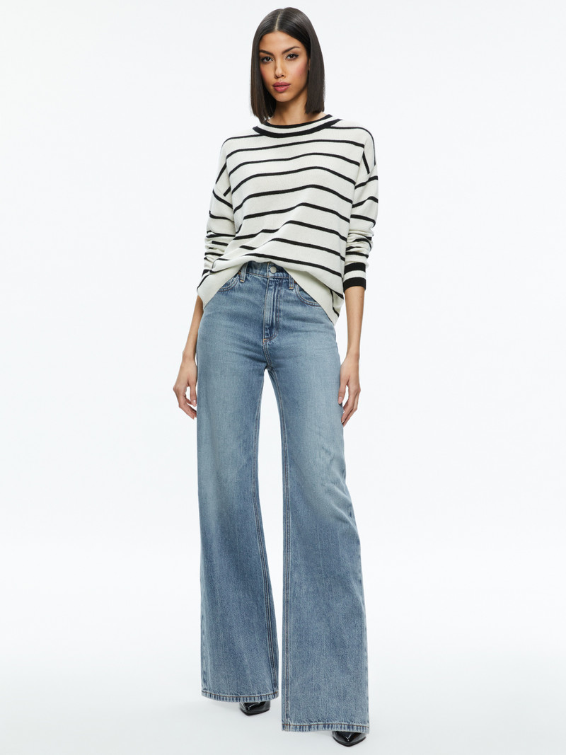Alice + Olivia FILA CREWNECK PULLOVER outlook