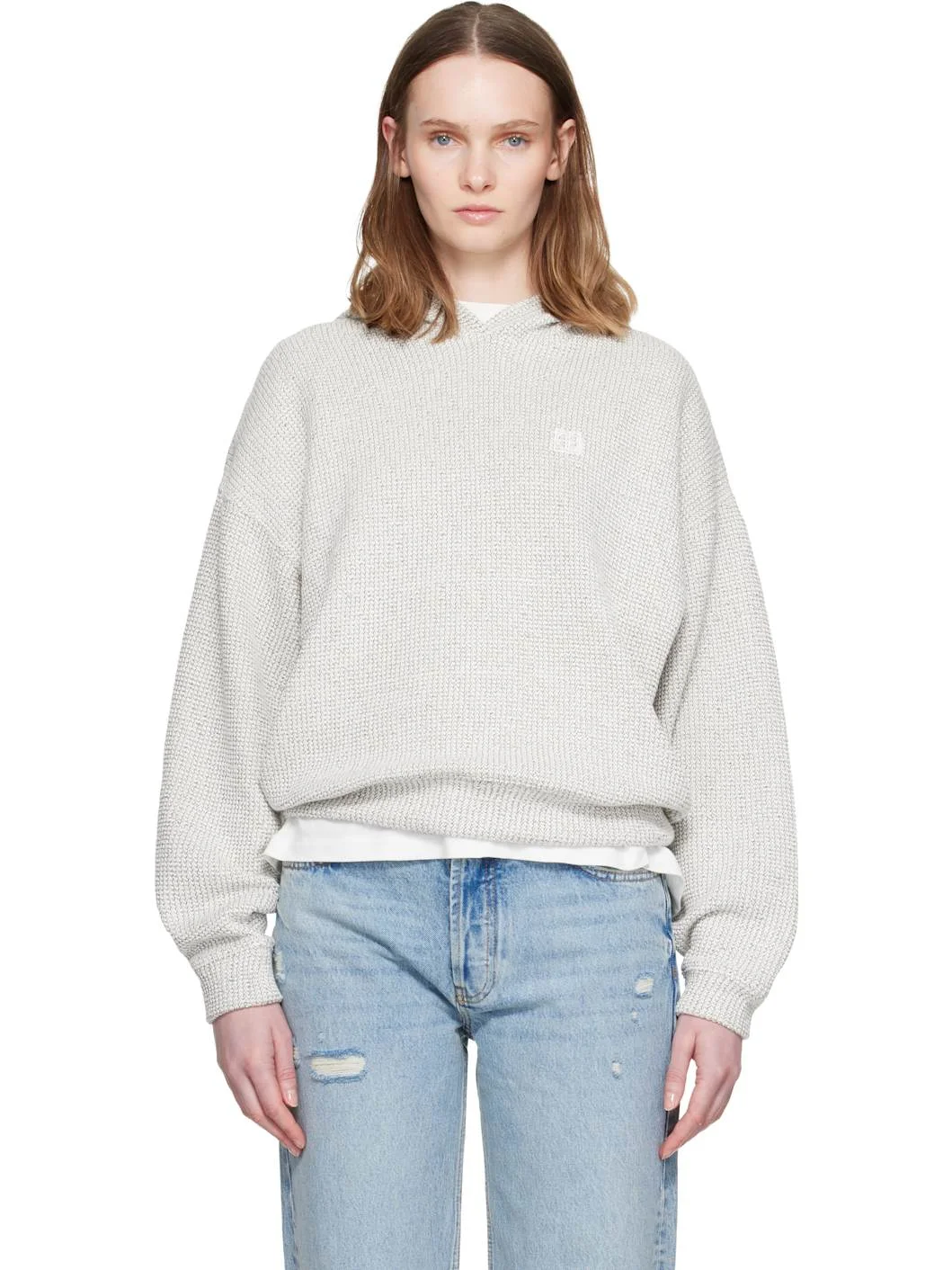 Off-White & Black Framed Monogram Alec Hoodie - 1