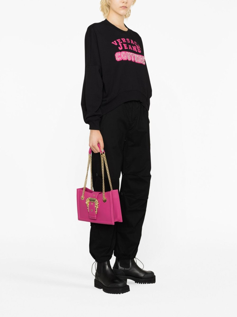 VERSACE JEANS COUTURE logo-engraved buckle shoulder bag outlook