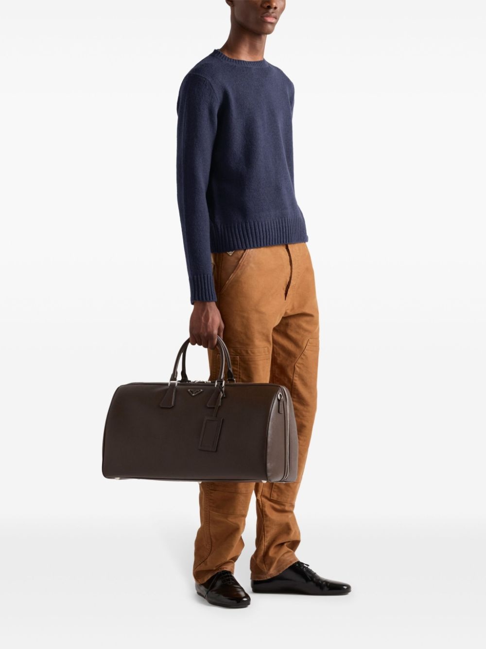 Saffiano leather duffle bag - 3