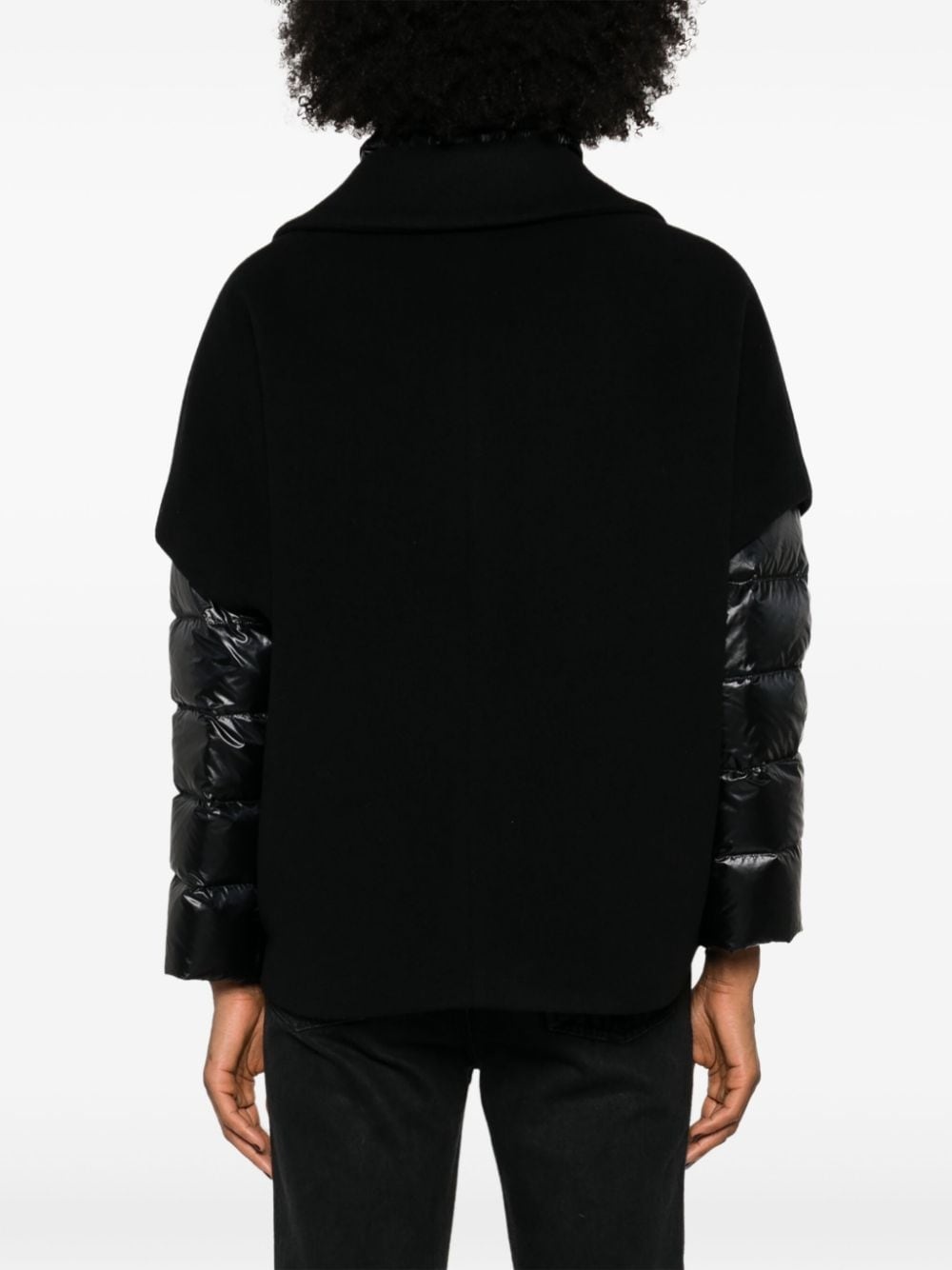 layered wool jacket - 4