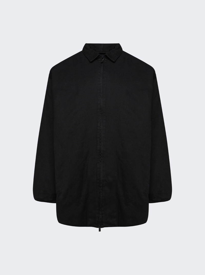 Filled Shirt Jacket Overdye Black - 1