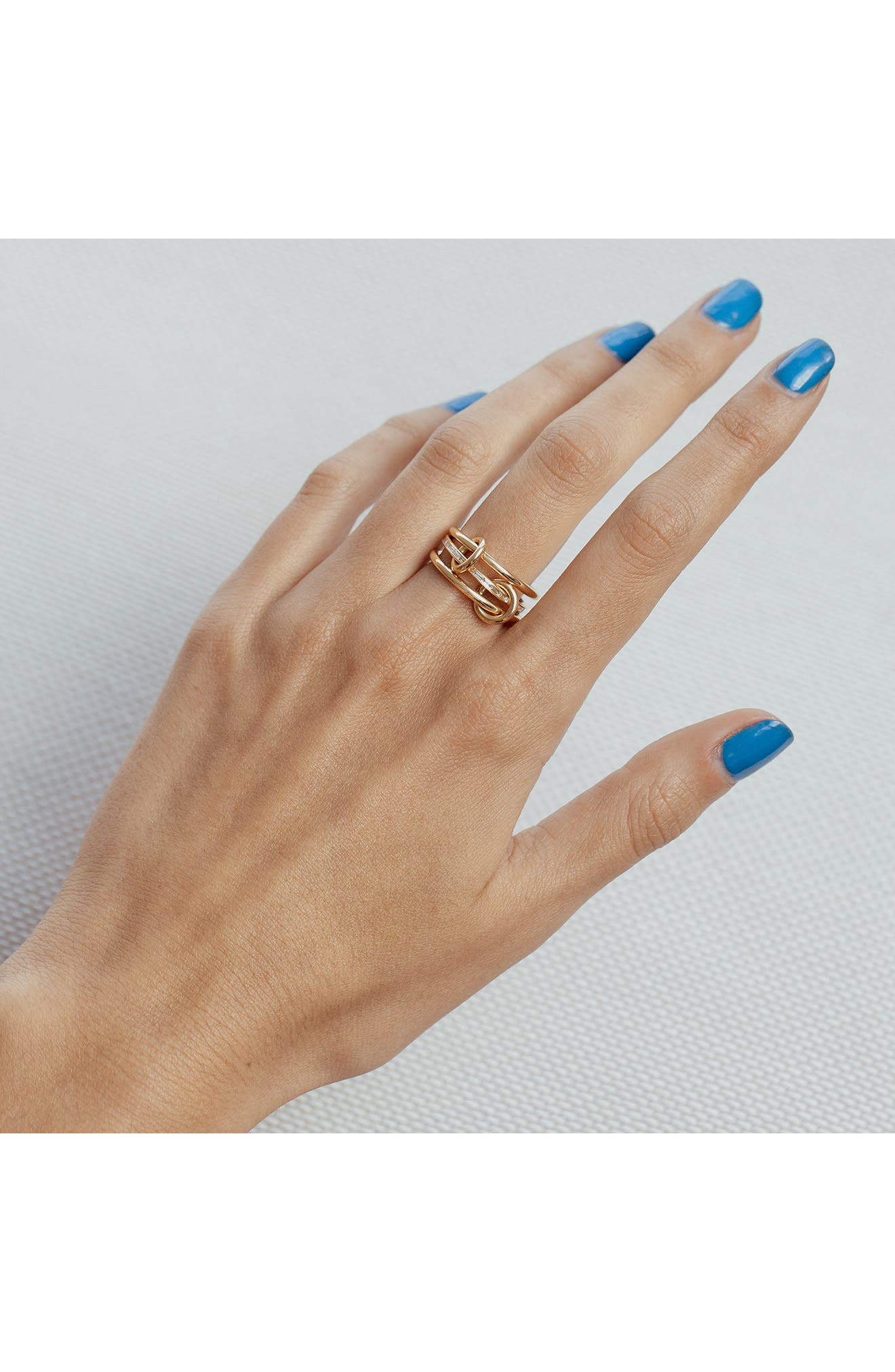 Spinelli Kilcollin Sonja Mixed Metal Linked Rings in Silver Gold at Nordstrom - 2