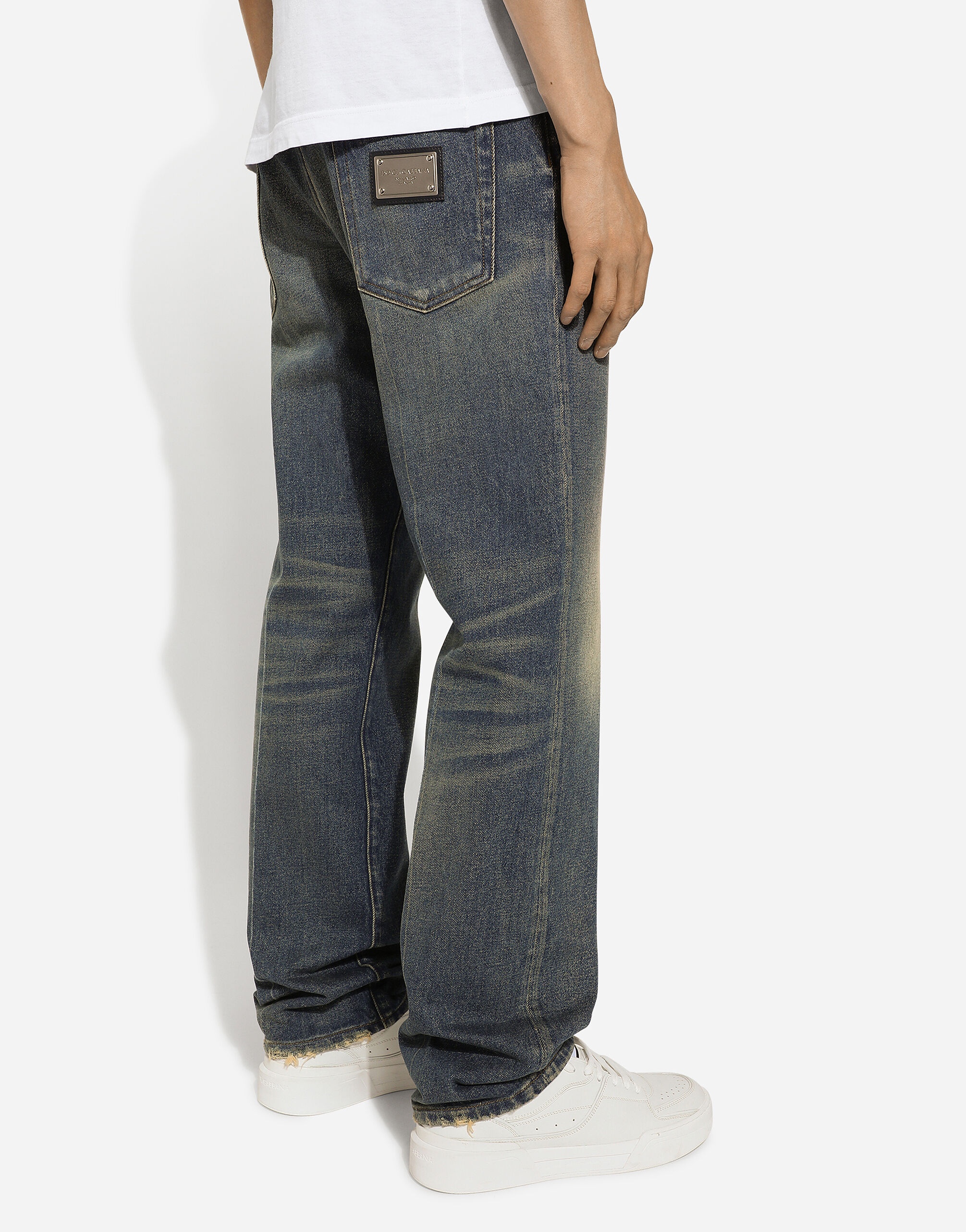 Classic blue denim jeans - 4