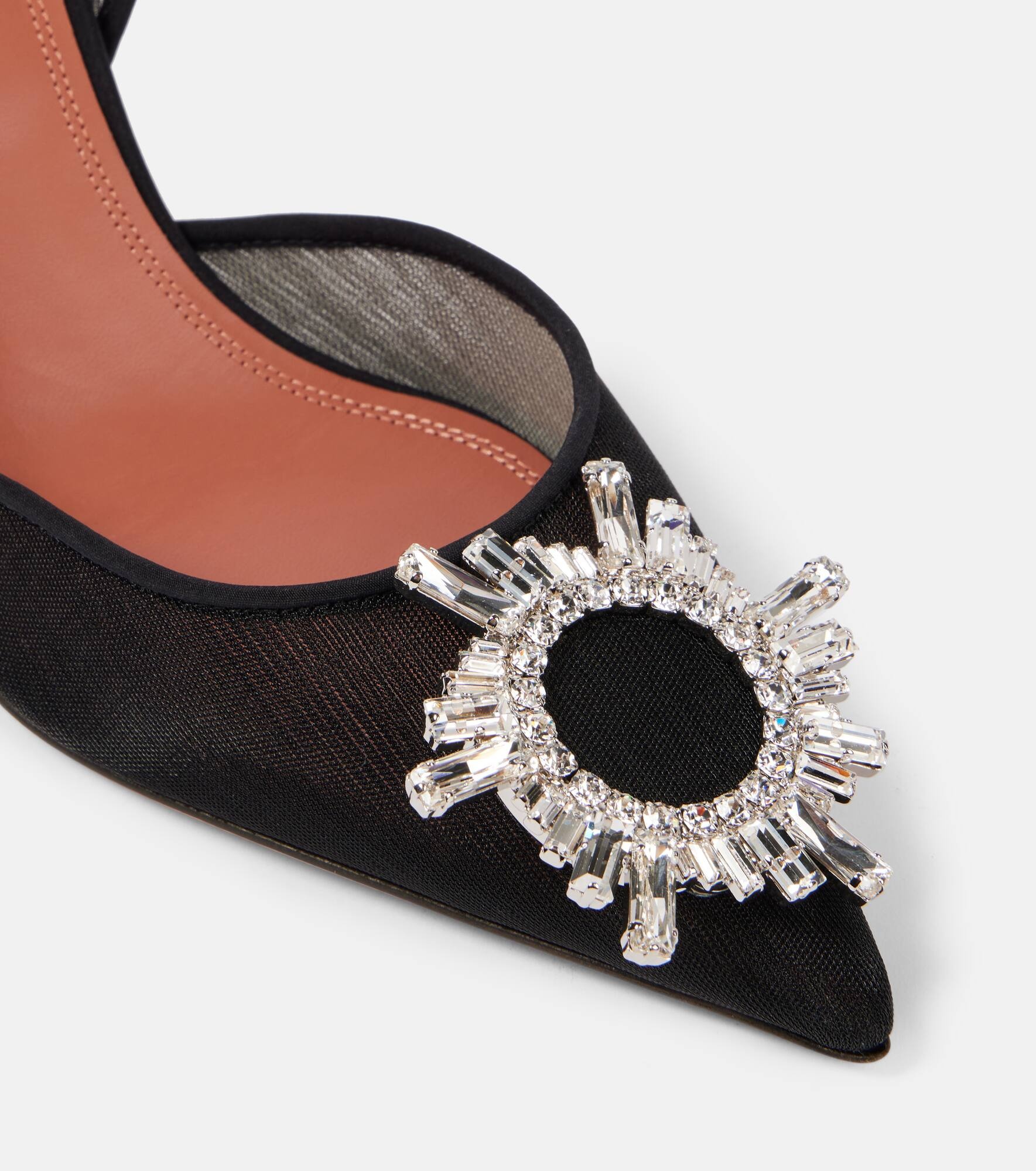 Begum 70 mesh slingback pumps - 5