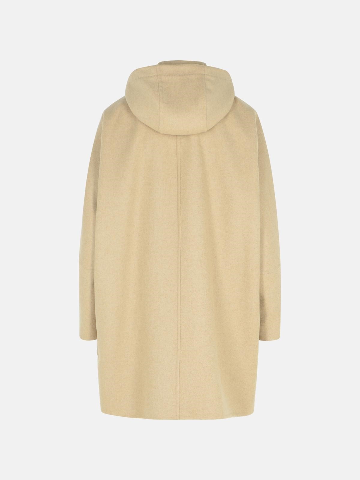 'ARTURO1234' BEIGE WOOL BLEND COAT - 3