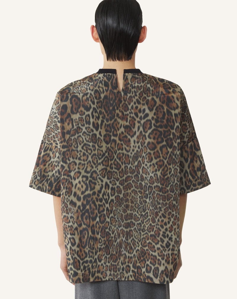 REVERSIBLE PRINTED T-SHIRT IN COTTON AND TAFFETA 5