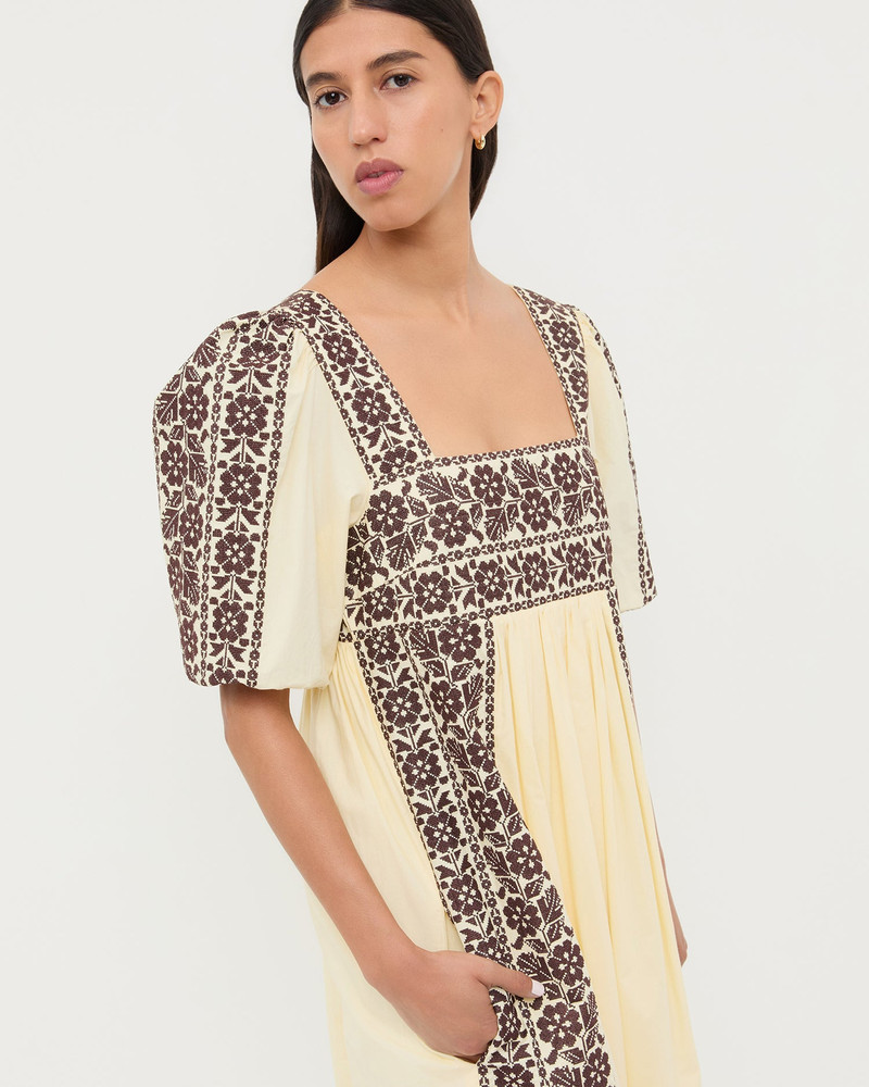 Lotus Embroidered Dress 5