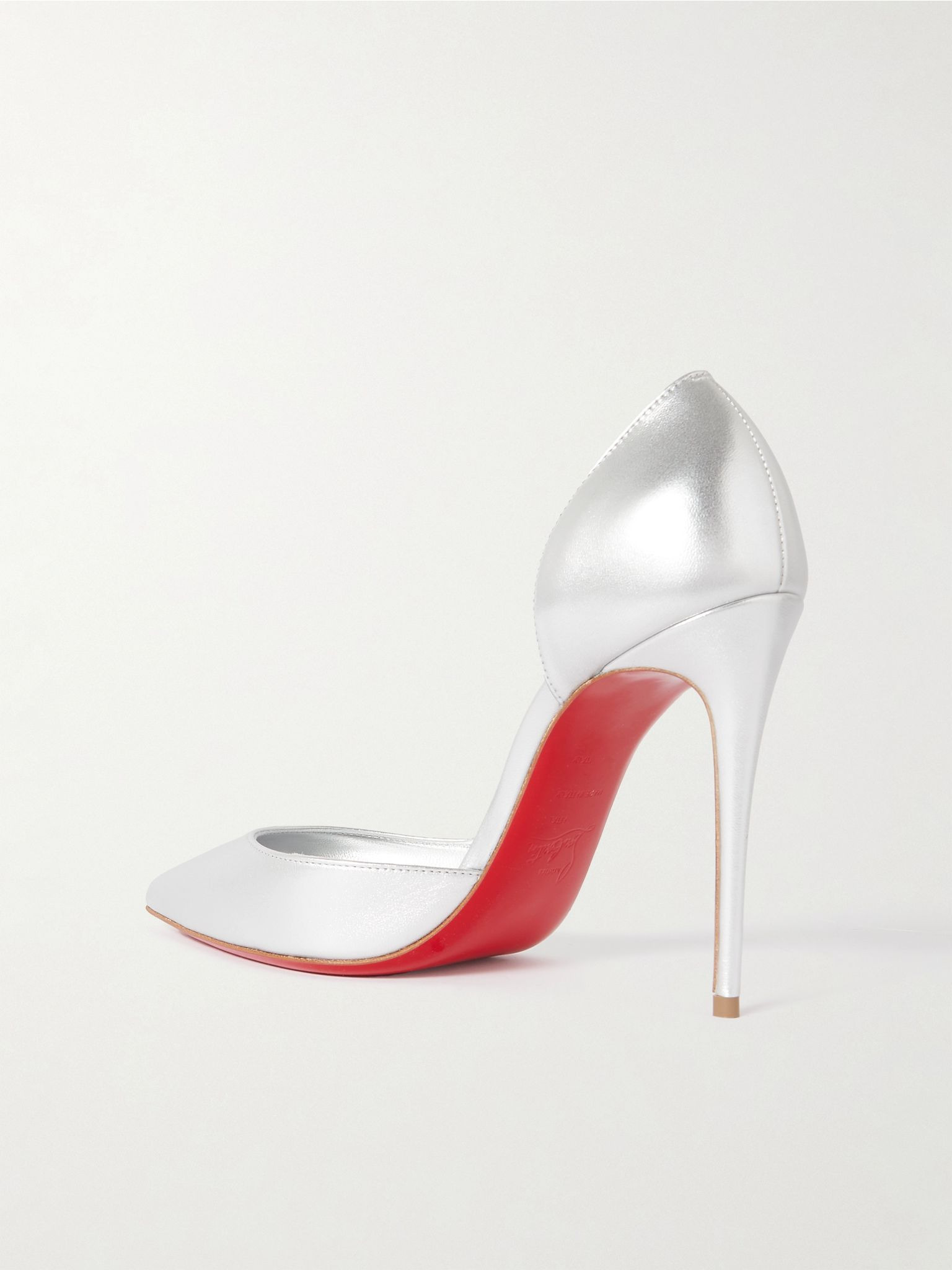 Iriza 100 metallic leather pumps Silver - 3