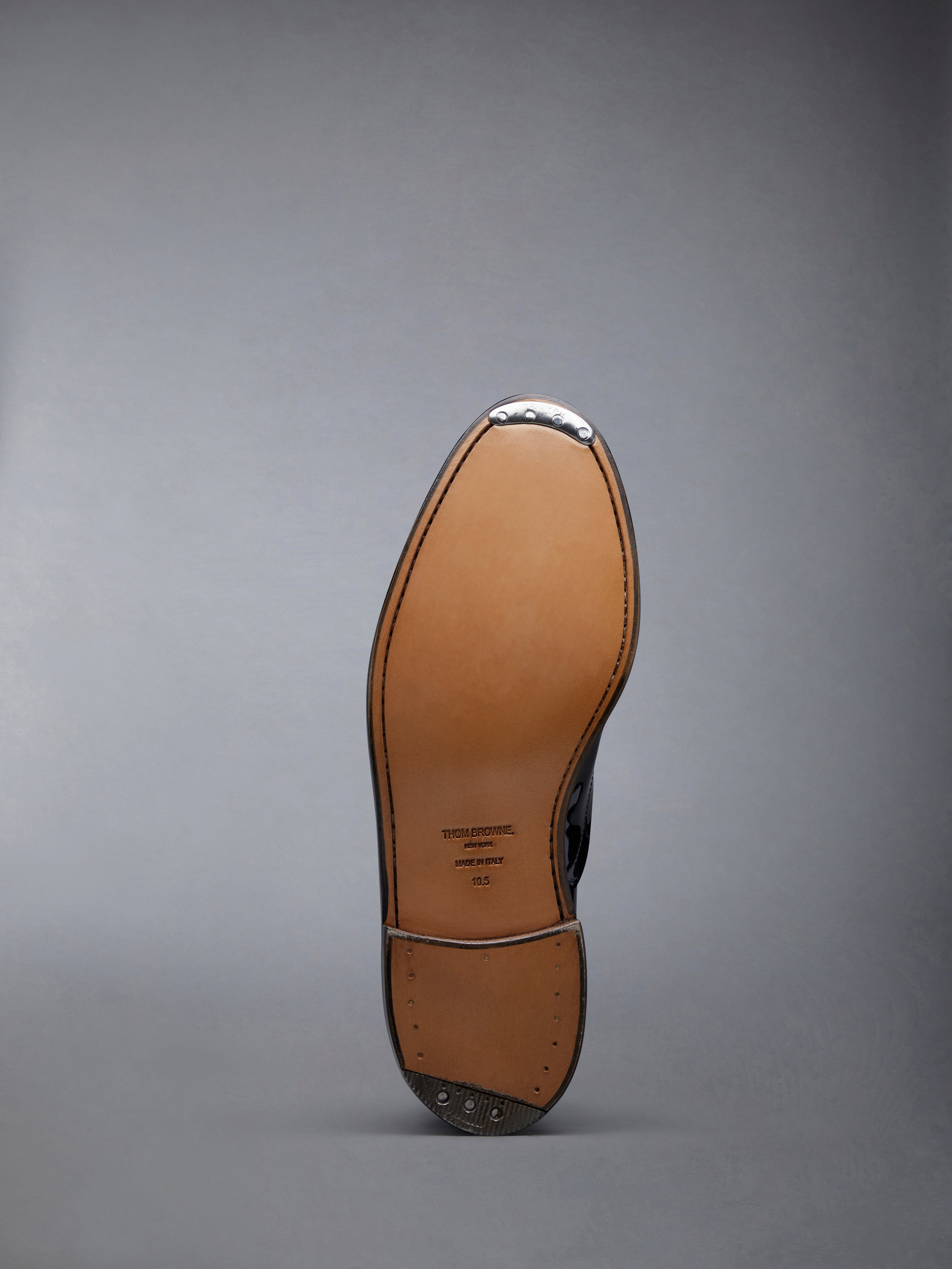 Soft Patent Raw Edge Goodyear Sole Cap Toe Oxford - 5